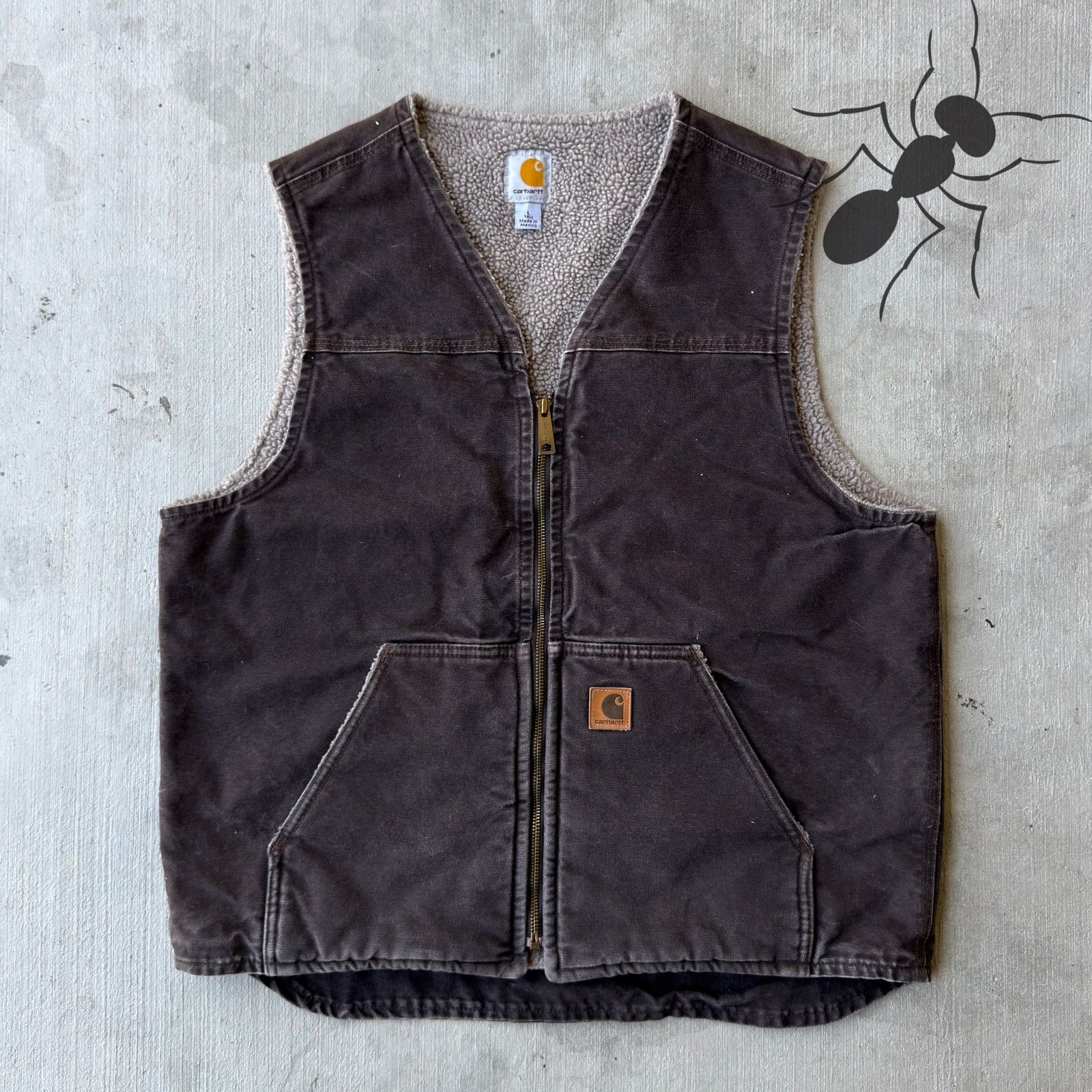 Carhartt × Vintage Carhartt V26 DKB brown work wear vest Size US L / EU 52-54 / 3 - 1 Thumbnail