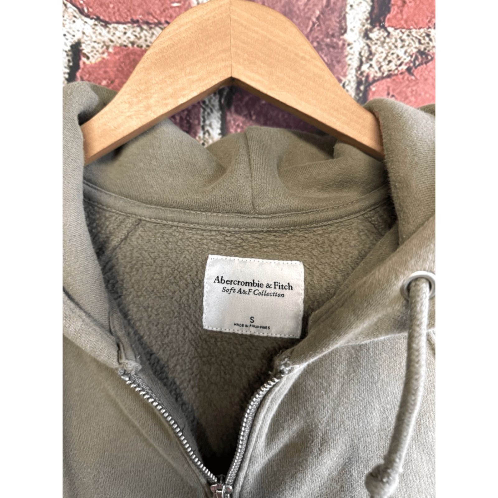 Abercrombie & Fitch Abercrombie & Fitch Womens Green Full Zip Hooded Sweater Size S - Hooded Full Zip Sweatshirt Green Womens S Size S / US 4 / IT 40 - 3 Thumbnail