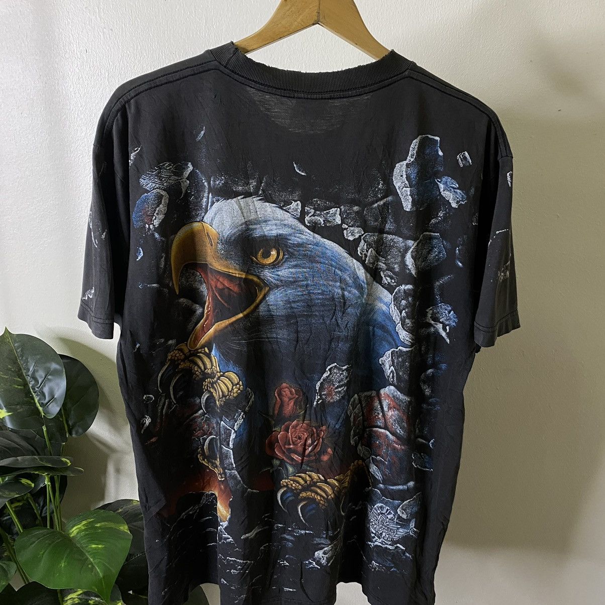 Vintage Flybeans AOP Eagle Graphic American Thunder Travis Style Tee Size US L / EU 52-54 / 3 - 6 Thumbnail