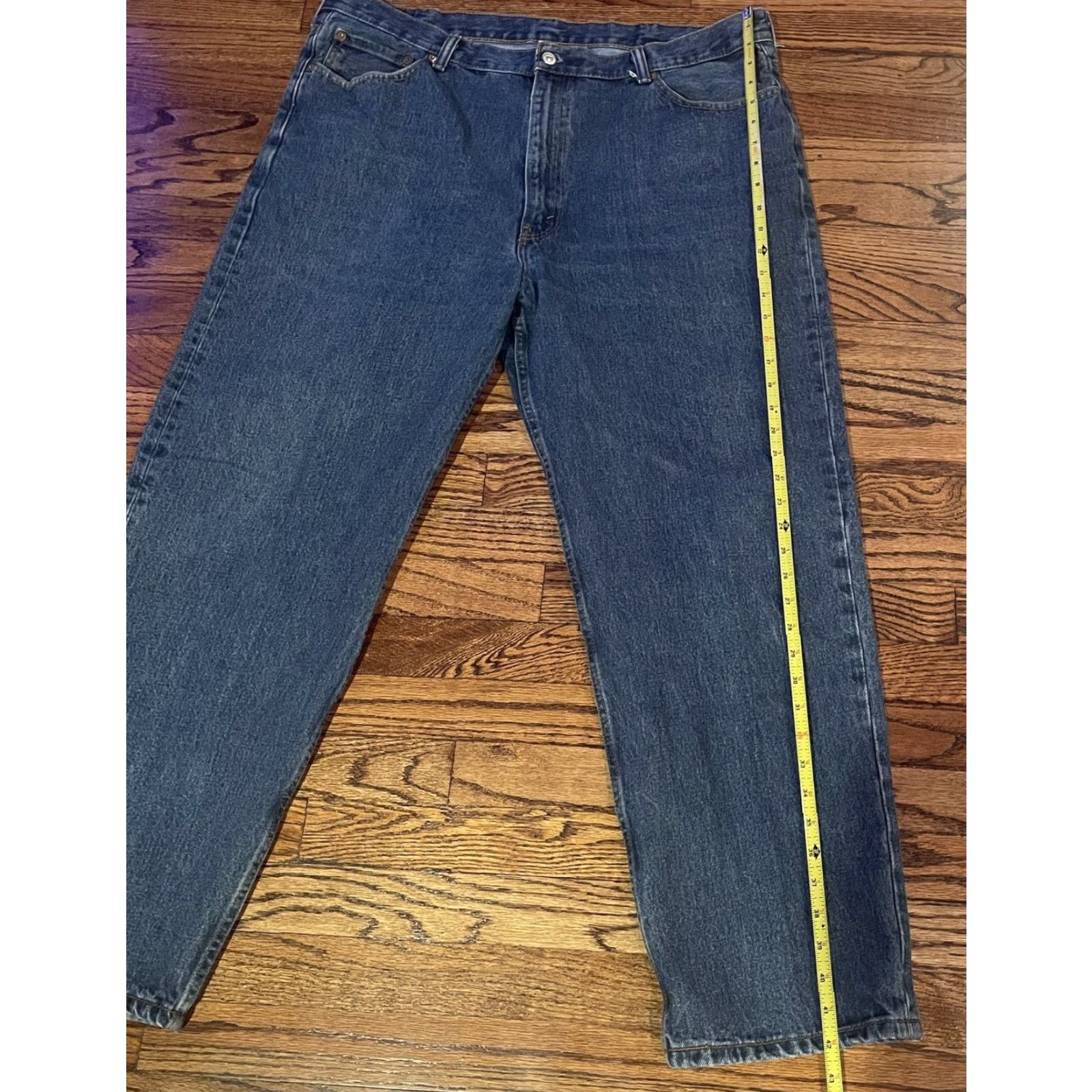 Levi's Levi's 550 Jeans Men Blue 42x29 42x30 Medium Wash 100 Cotton Bootcut Relaxed Denim Jeans Size US 42 / EU 58 - 7 Thumbnail