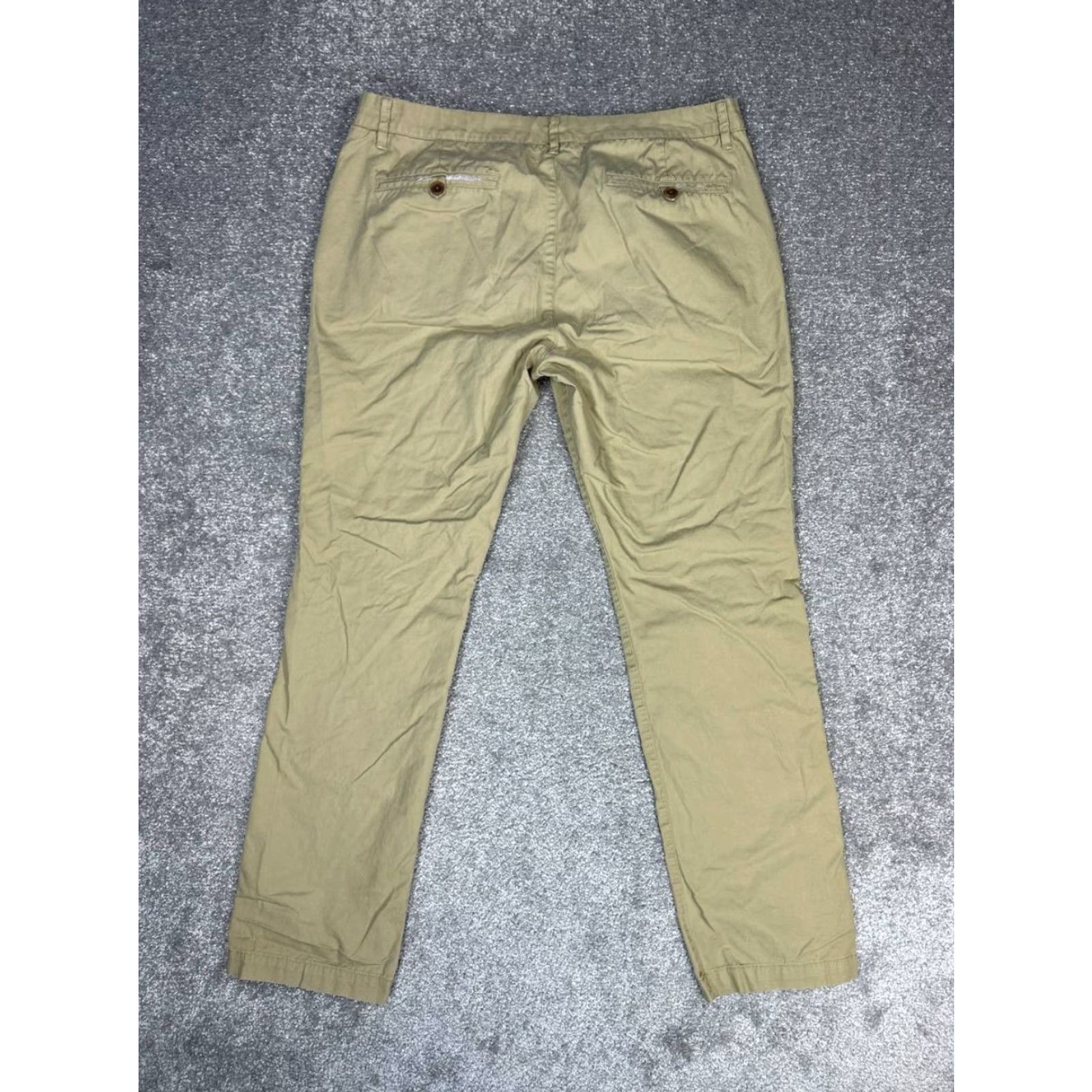 Bonobos Bonobos Slim Tailored Pants Mens 36 Beige Cotton Mid Rise Straight Leg Casual Pants Size US 36 / EU 52 - 2 Thumbnail