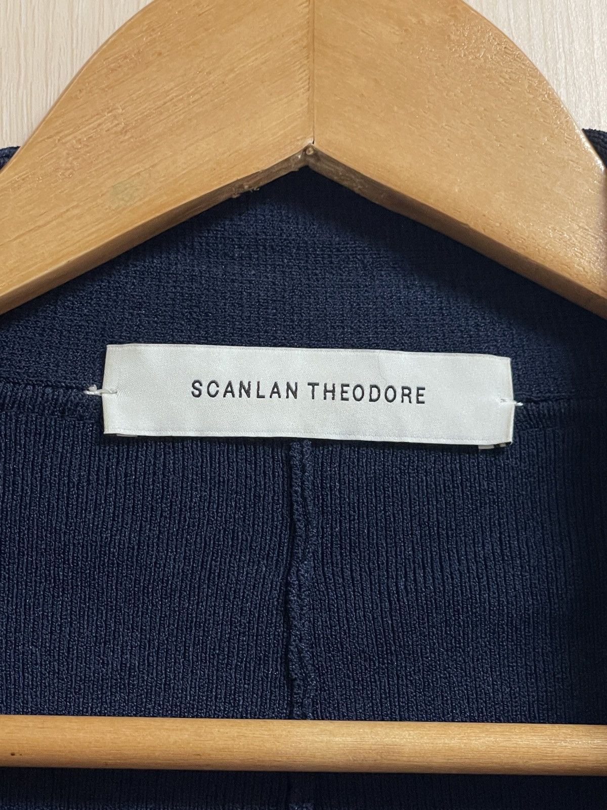 Scanlan Theodore Scanlan Theodore Crepe Knit Waterfall Cardigan Blue Size M Size M / US 6-8 / IT 42-44 - 13 Thumbnail