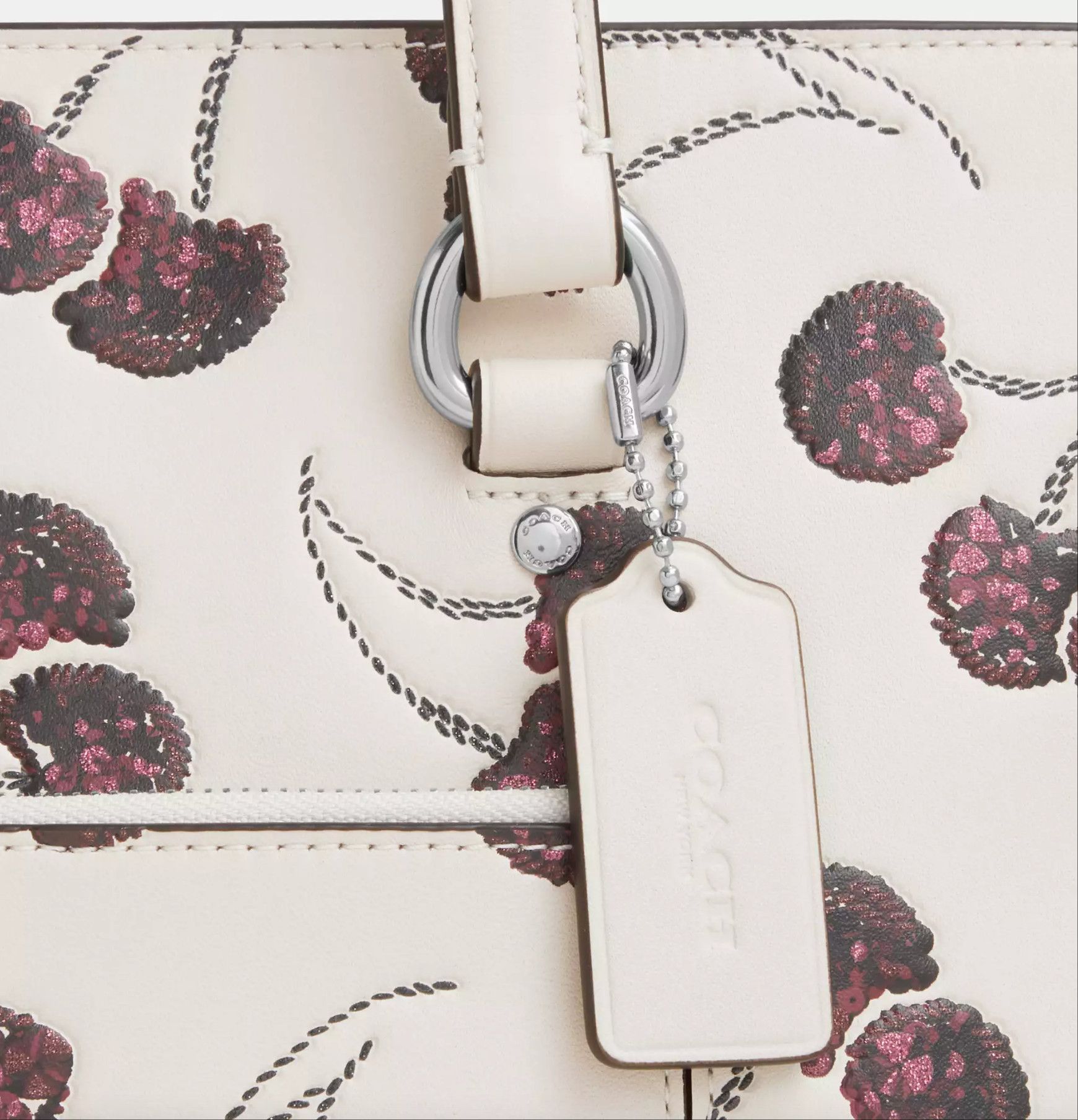Coach Nwt Coach Station Tote Bag With Cherry Print CCZ14 Size ONE SIZE - 11 Thumbnail