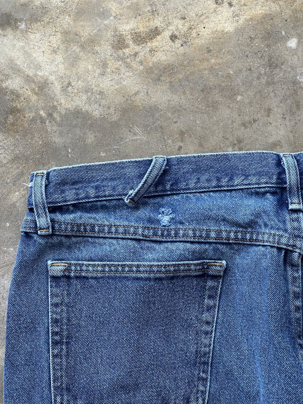 Vintage × Wrangler Wrangler Jeans Distressed Leg Opening Sz. 40x32 Size US 40 / EU 56 - 6 Thumbnail
