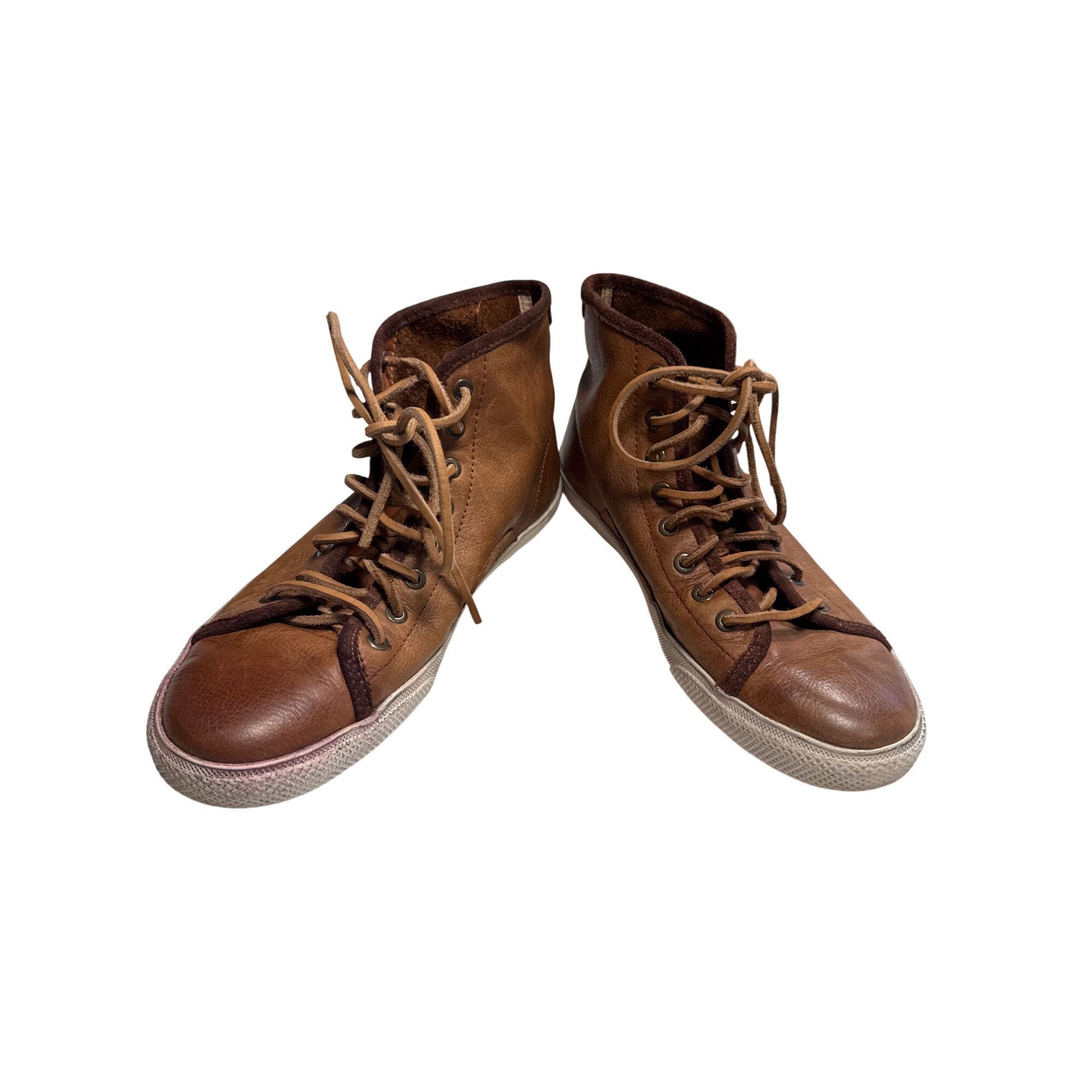 Frye Frye Mens Brown Leather High Top Sneakers Size 8 SKU 7287 Size US 8 / EU 41 - 1 Thumbnail