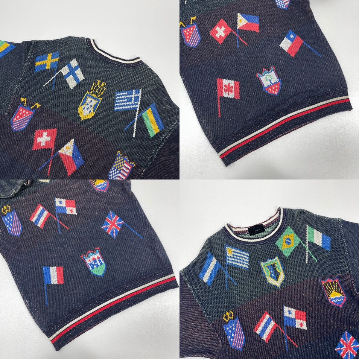 Bogner Bogner Flags Printed Cotton Knit Vintage Sweater Women’s Size S / US 4 / IT 40 - 6 Thumbnail