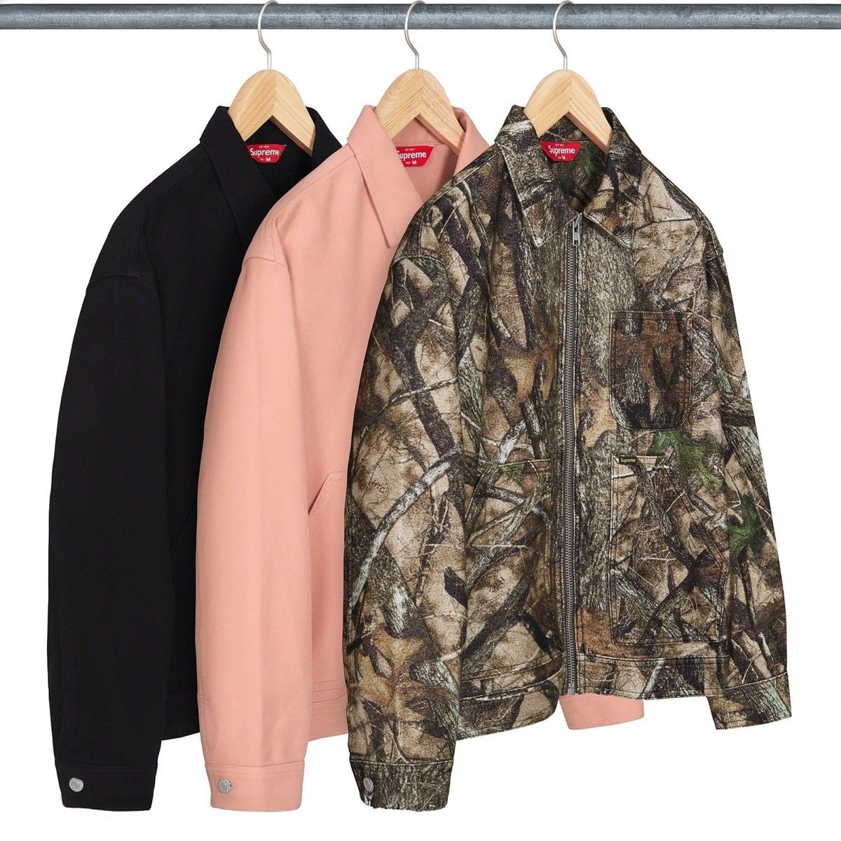 Supreme FW23 Camo Moleskin Work Jacket Size US M / EU 48-50 / 2 - 3 Thumbnail