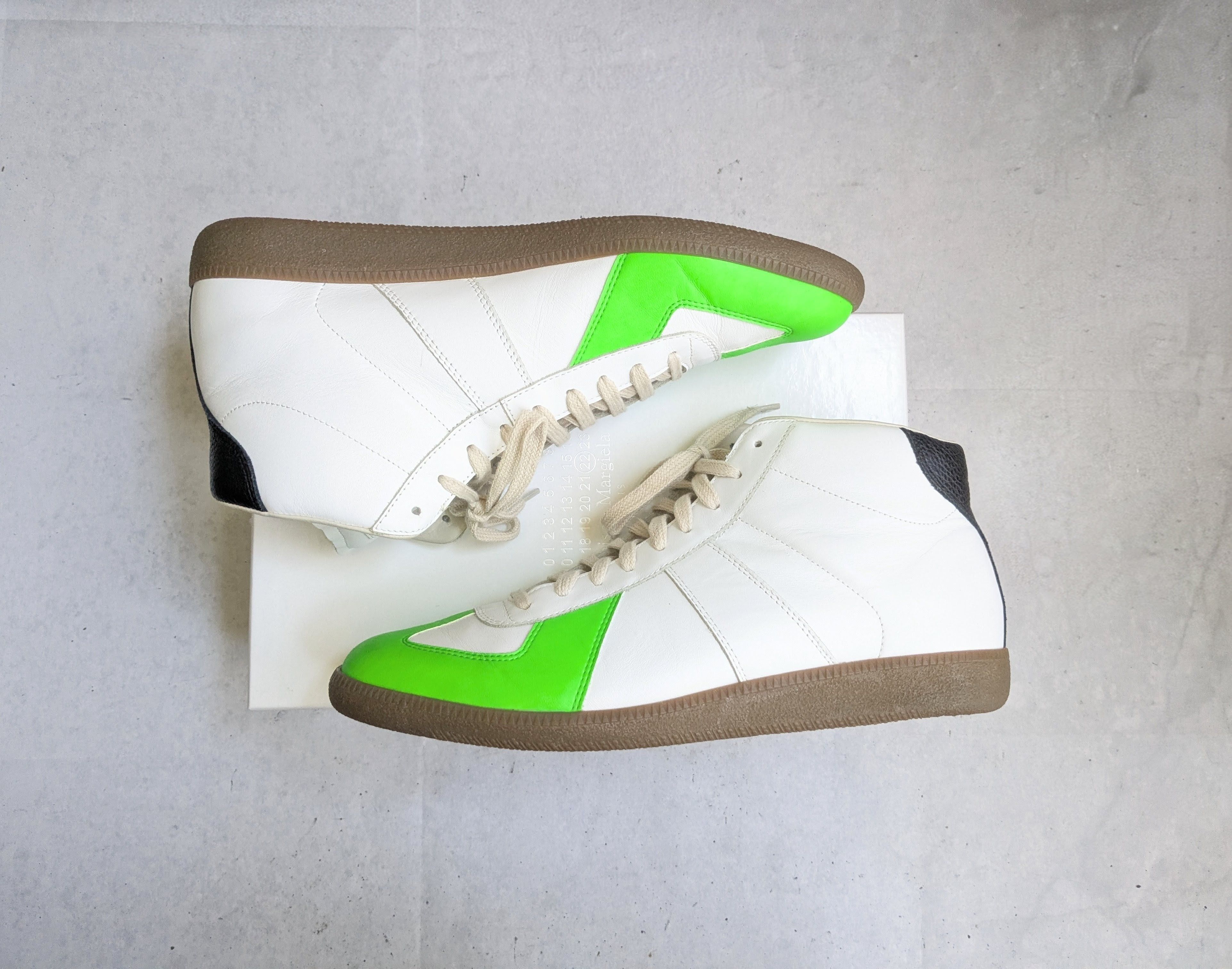 Maison Margiela Maison Margiela Replica GAT Sneakers White Green 13 46 Size US 13 / EU 46 - 1 Thumbnail