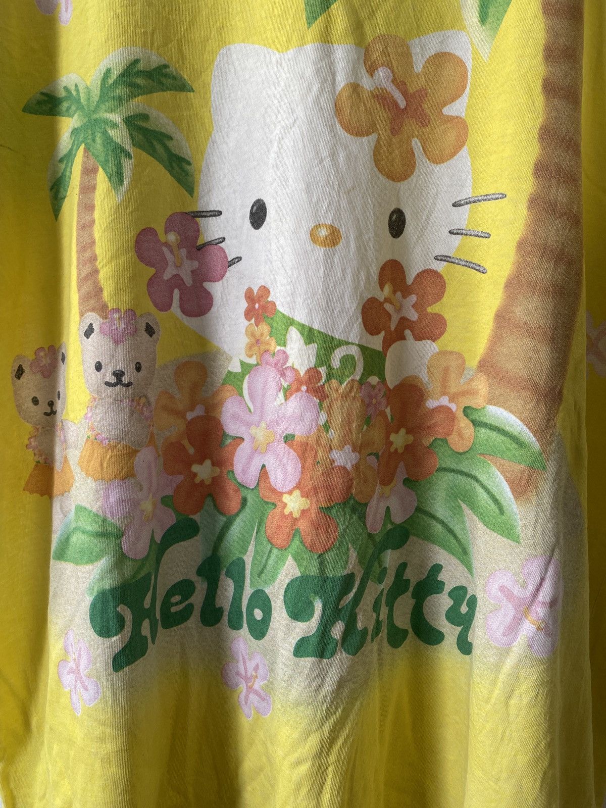Japanese Brand × Vintage Vintage 90s Hello Kitty Safari Design Fullprint T Shirt Size US L / EU 52-54 / 3 - 4 Thumbnail