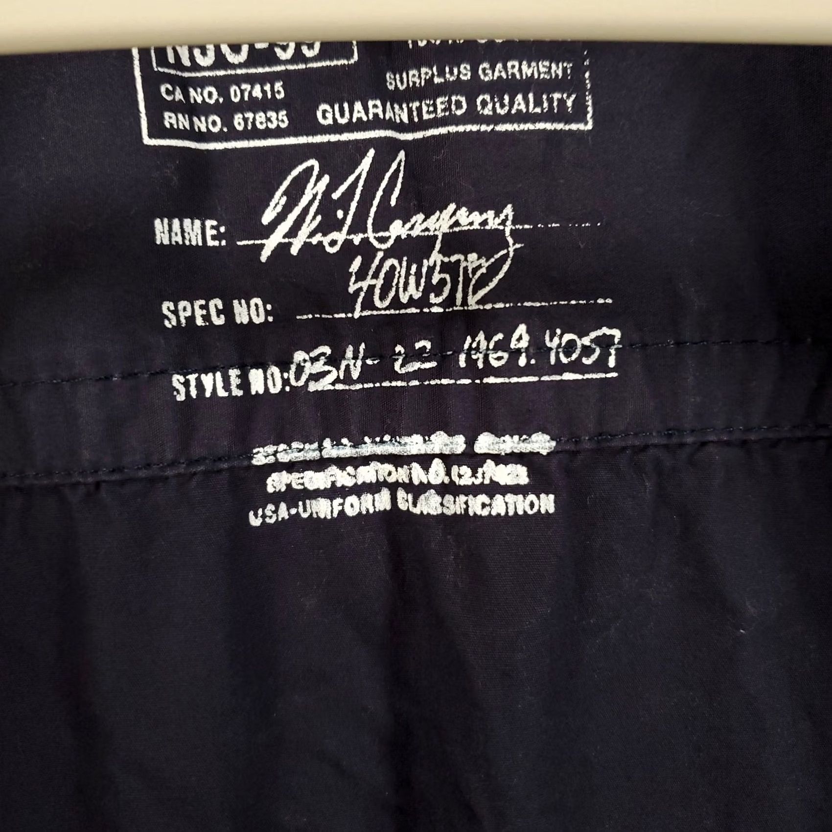 Nautica Nautica Mens Medium Navy Canvas Military Army Shacket Shirt Jacket Size US M / EU 48-50 / 2 - 4 Thumbnail