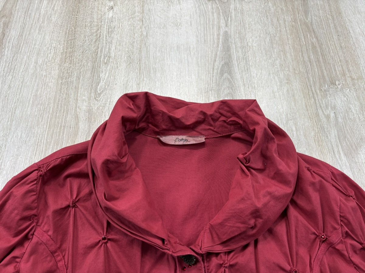 Elisa Cavaletti × Japanese Brand Womens blouse Bottega by Elisa Cavaletti Size L/XL Color Red Size XL / US 12-14 / IT 48-50 - 4 Thumbnail
