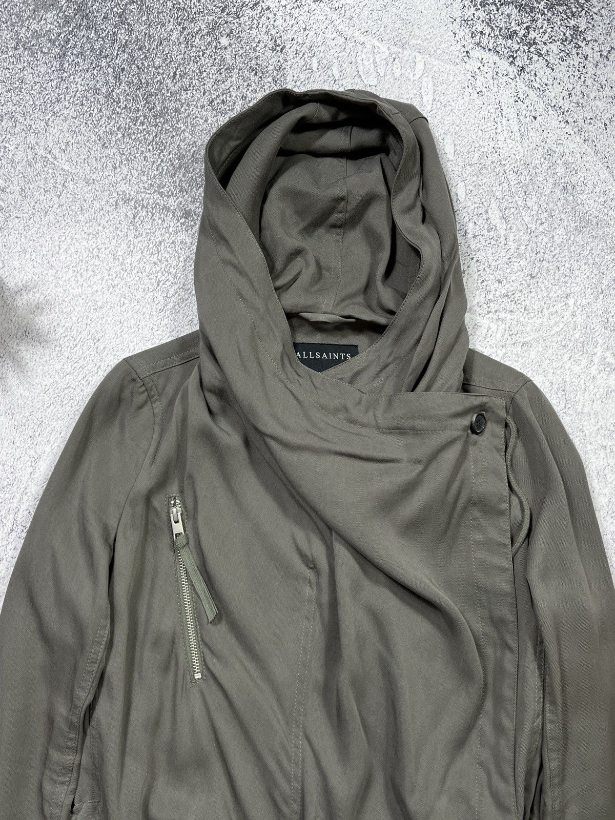 Allsaints Allsaints Portere Parka Asymmetric Jacket Coat Size S / US 4 / IT 40 - 7 Thumbnail