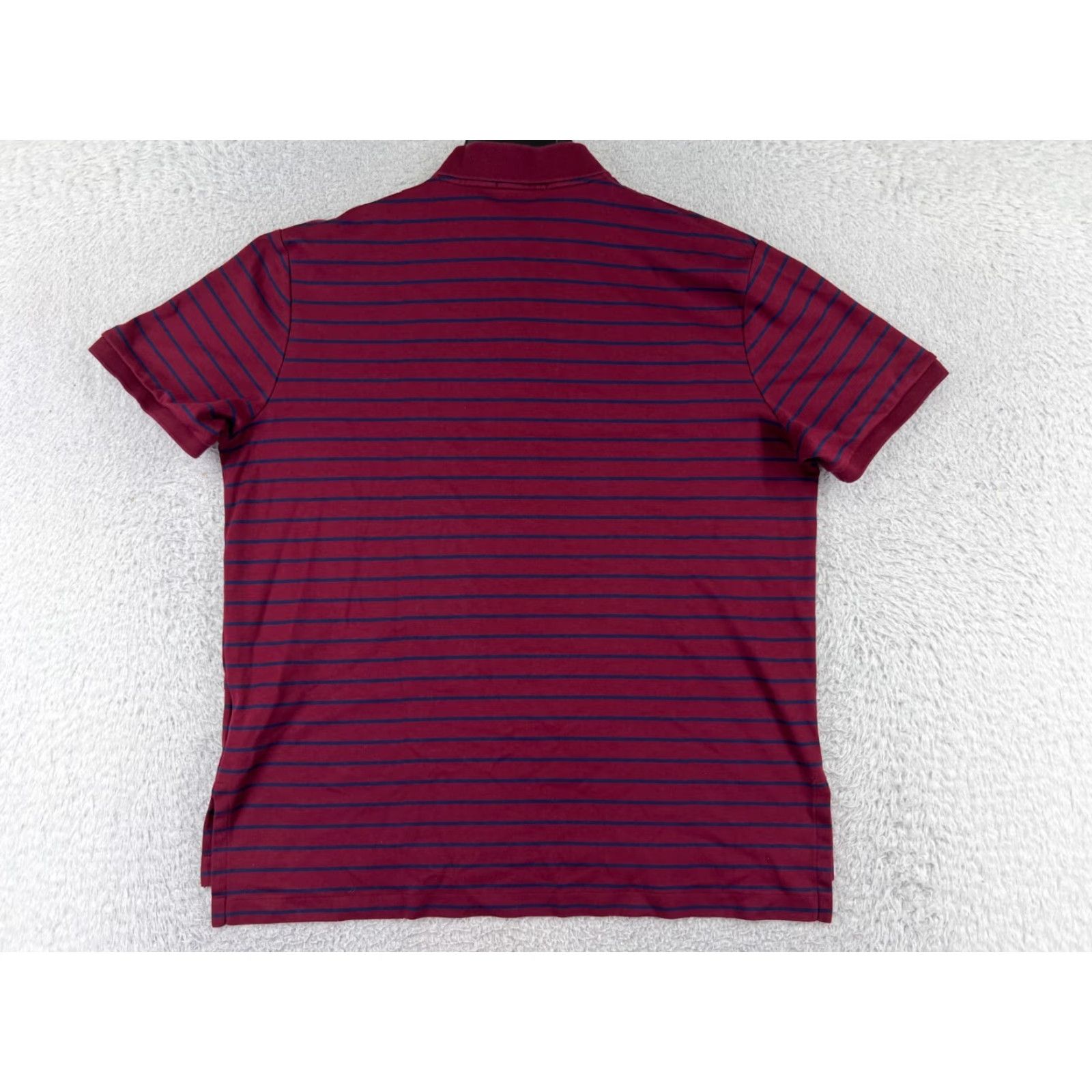 Polo Ralph Lauren Polo Ralph Lauren Shirt Men Large Red Stripe Pima Soft Touch Jersey READ Size US L / EU 52-54 / 3 - 2 Thumbnail