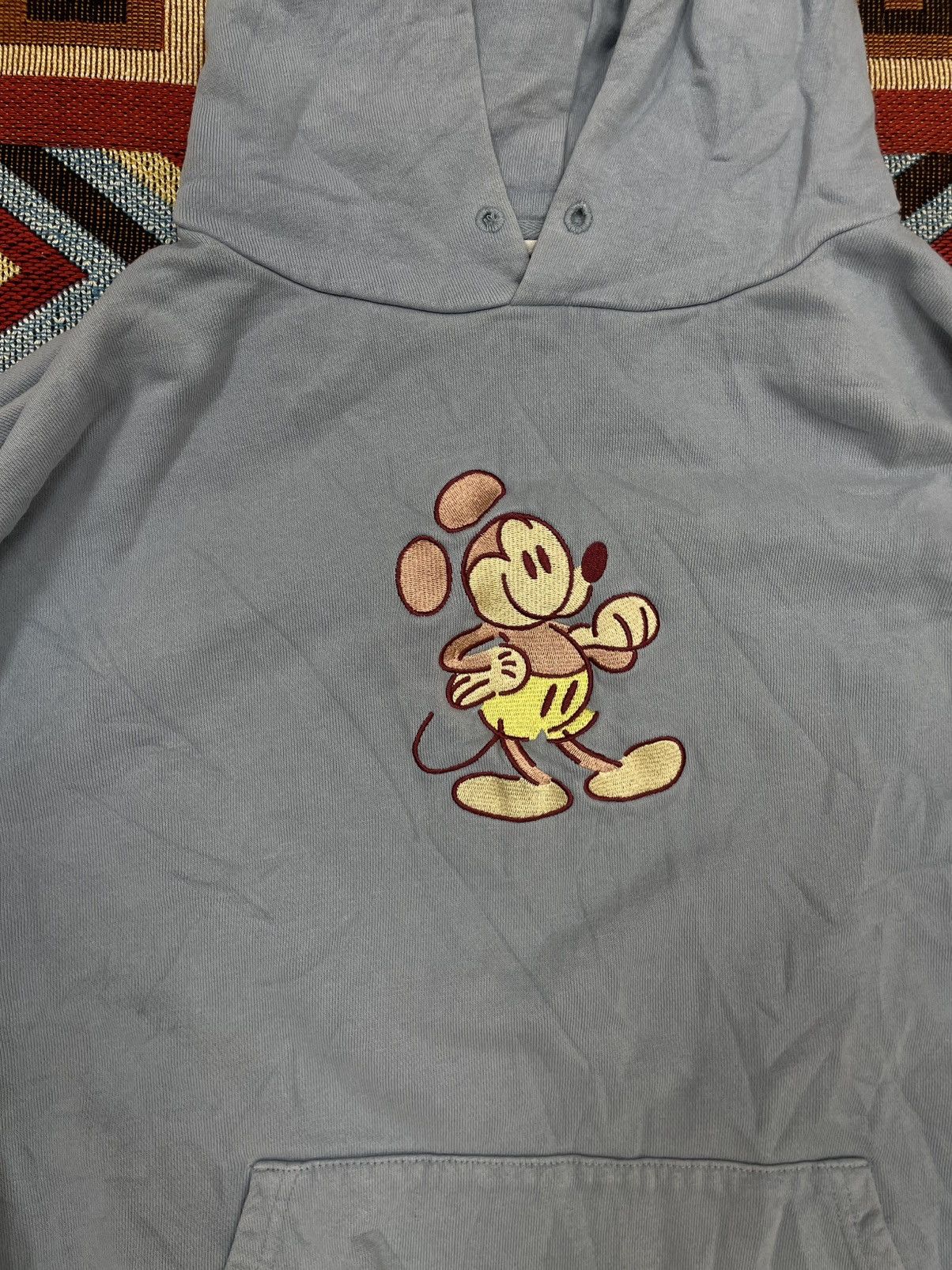 Japanese Brand × Mickey Mouse Mickey Genuine Mousewear Hoodie Blue M Size US M / EU 48-50 / 2 - 2 Thumbnail