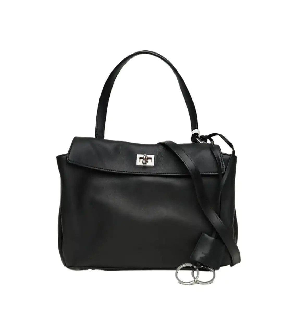 Balenciaga BALENCIAGA Rodeo Small black cowhide leather shoulder bag detachable strap Size ONE SIZE - 1 Thumbnail