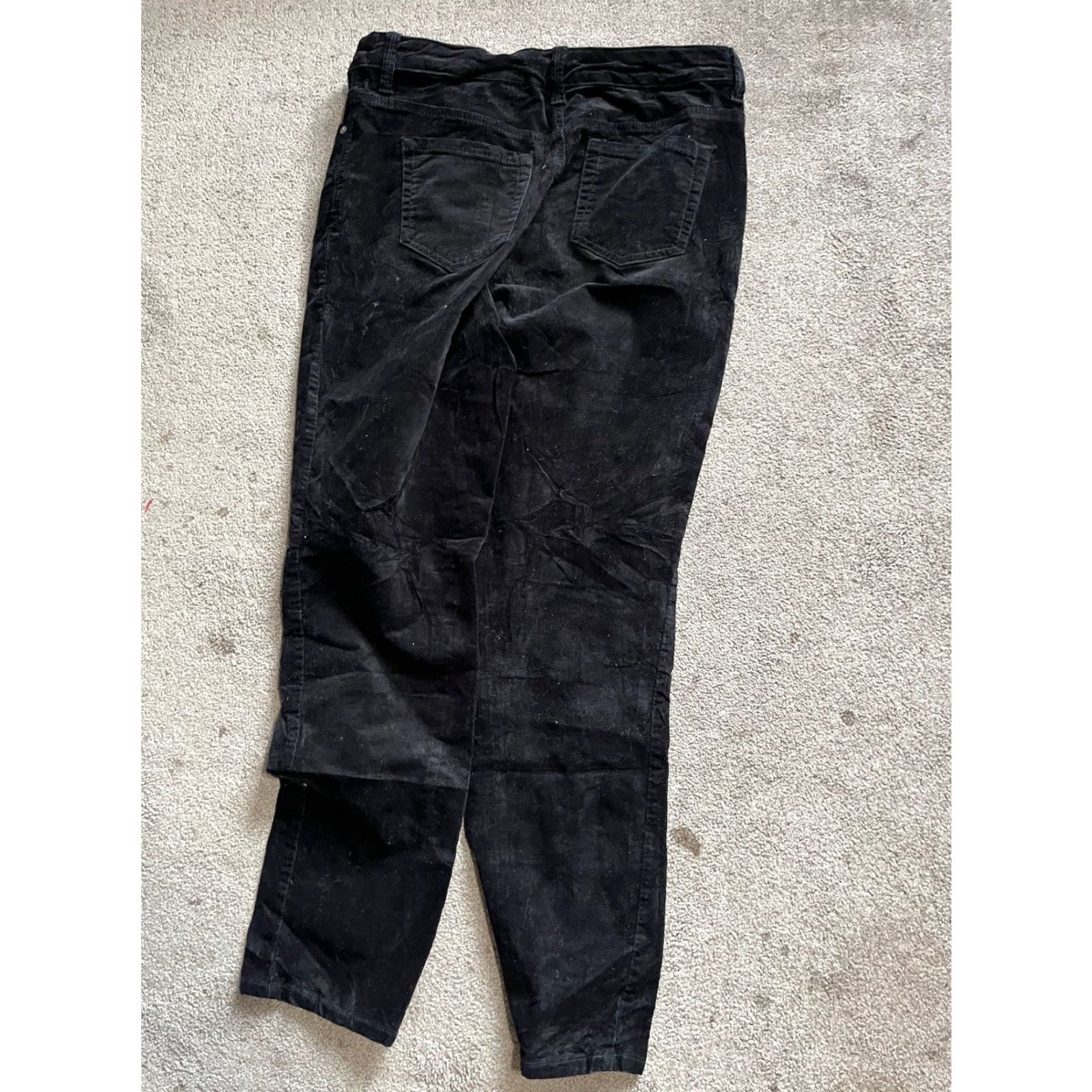 Gloria Vanderbilt VINTAGE Gloria Vanderbilt Amanda 2.0 Slim Leg Fit Velour Black Jeans Size 10 Womens Slim Jeans Size 32" / US 10 / IT 46 - 3 Thumbnail