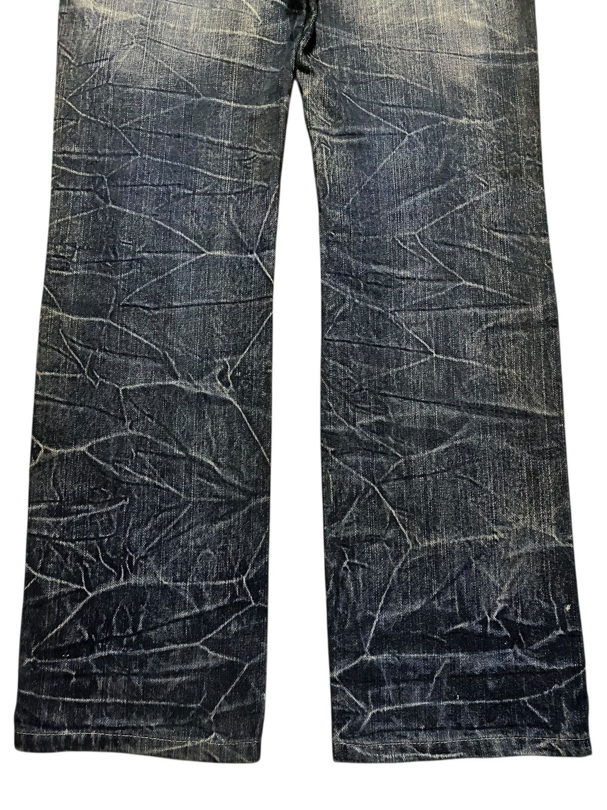 Japanese Brand Vtg Skull Blow By Blue Mud Wash Thunder Avant Garde Jeans Size US 32 / EU 48 - 6 Thumbnail