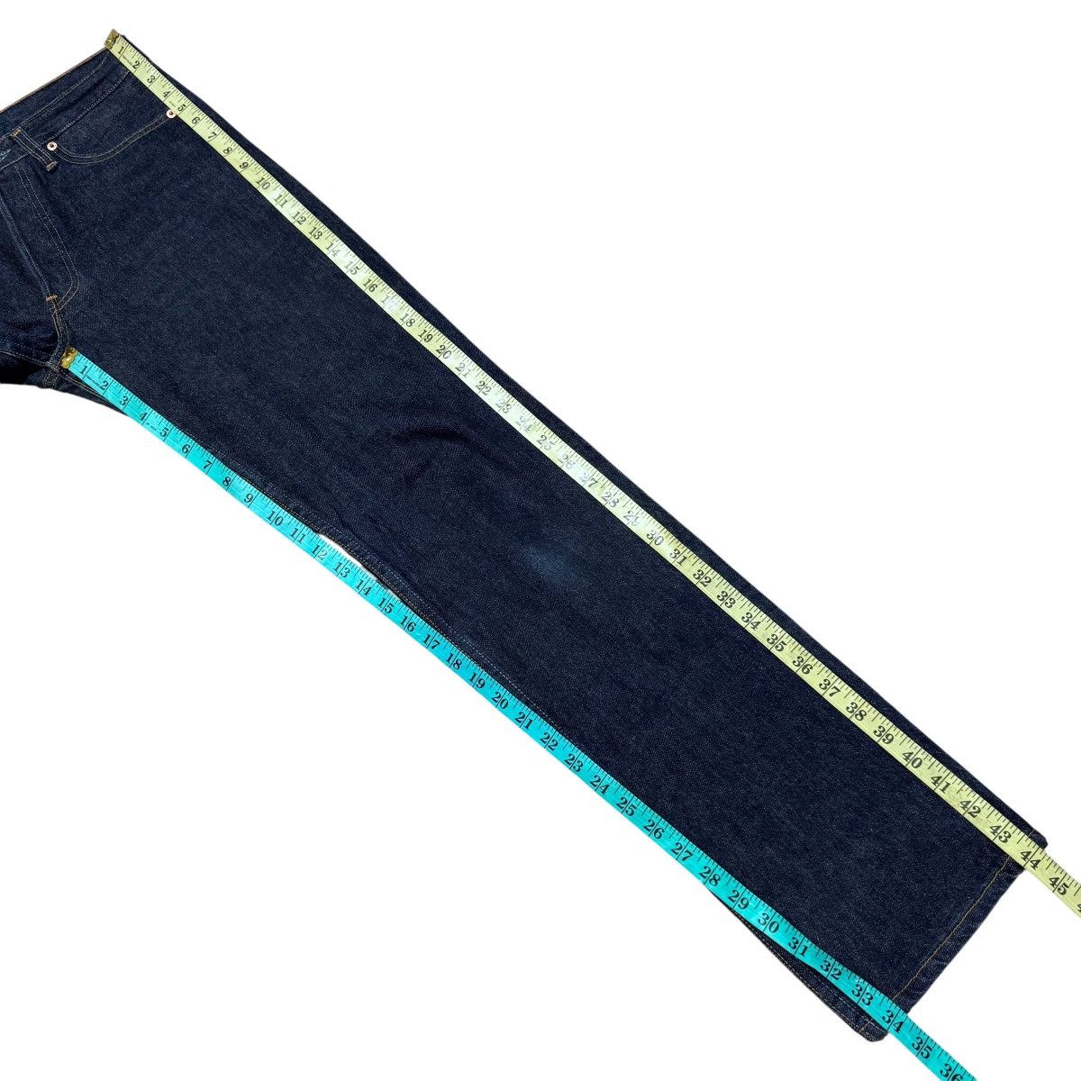 Levi's Vintage Levis 501 Dark Blue Denim Jeans Size US 29 - 20 Thumbnail