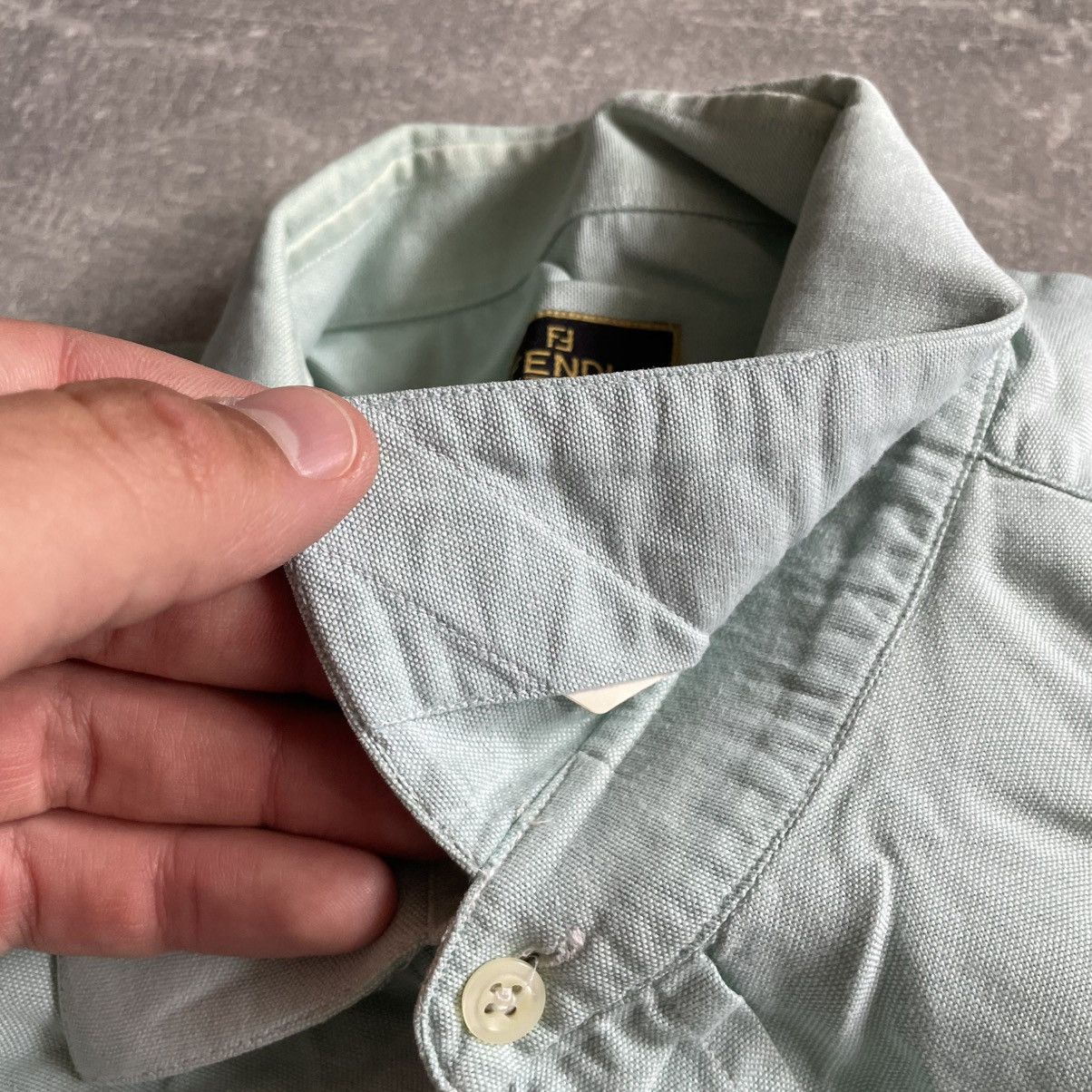 Fendi × Vintage Vintage 90s Fendi shirt old money luxury 43 / 17 long Size US L / EU 52-54 / 3 - 5 Thumbnail