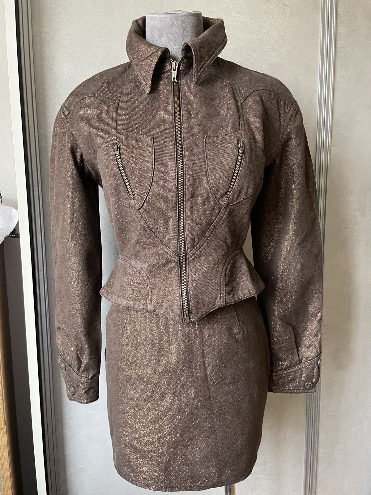 Thierry Mugler THIERRY MUGLER suit vintage Size S / US 4 / IT 40 - 1 Thumbnail