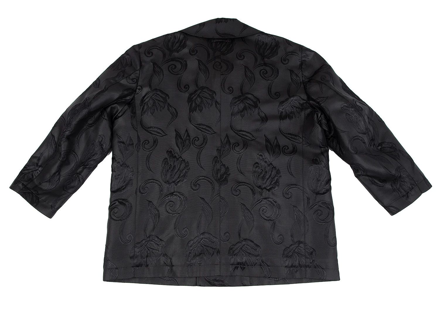 Jean Paul Gaultier Quilted Floral Jacquard Grograine Coat Black Size 48 Size US M / EU 48-50 / 2 - 13 Thumbnail