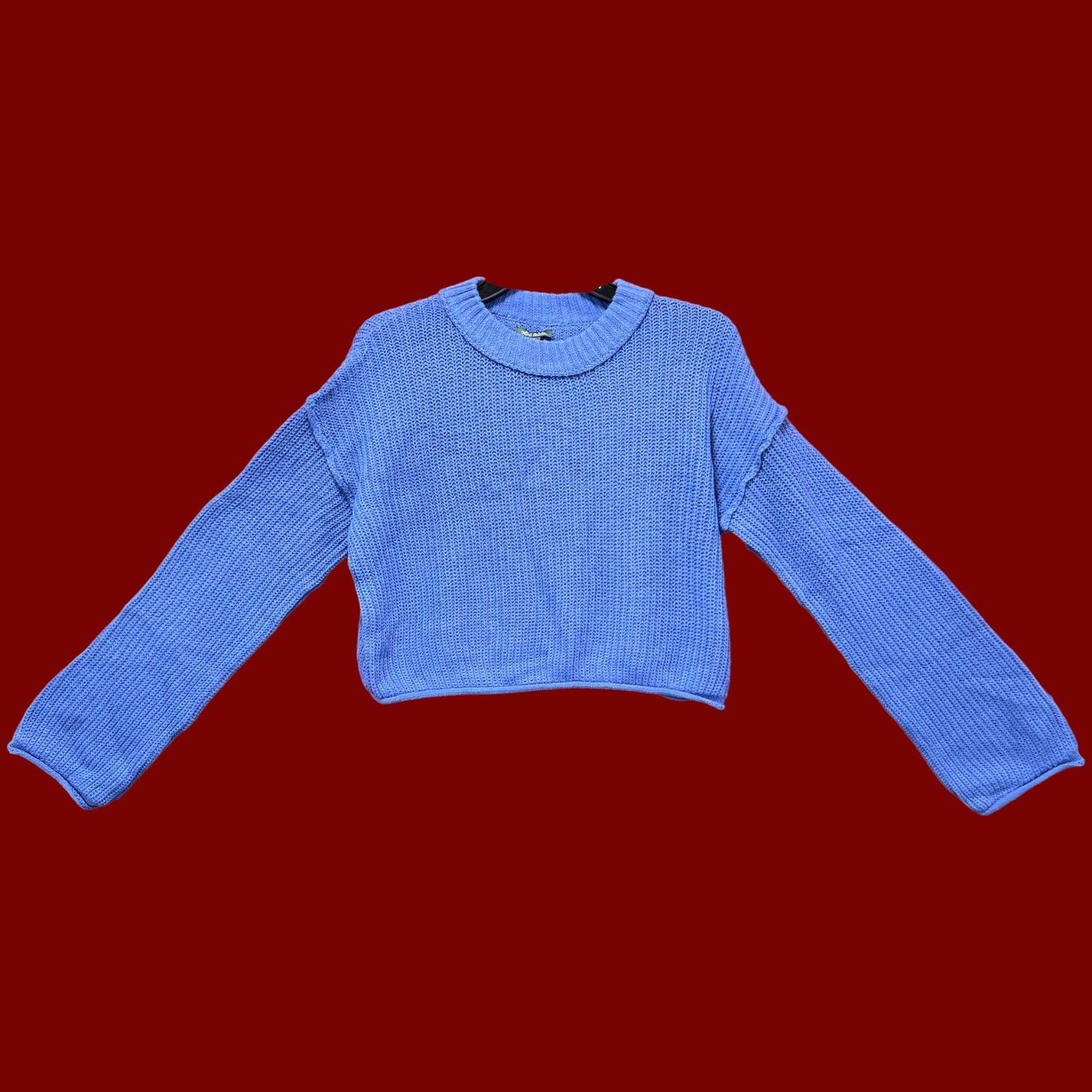 Other Wild Fable - Women's Ribbed Knit Crop Sweater Long Sleeve Cr Size XS / US 0-2 / IT 36-38 - 1 Thumbnail