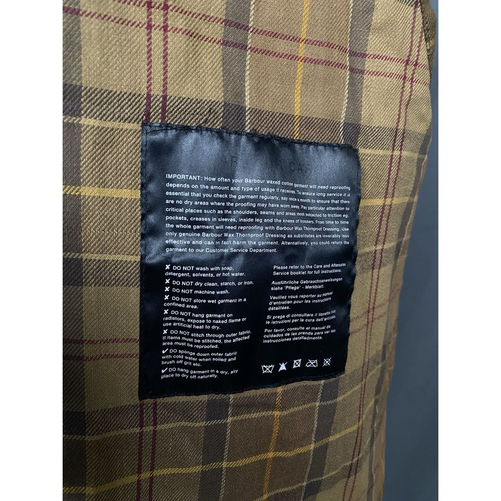 Barbour Barbour Beaufort Men's Brown Waxed Motorcycle Jacket Size L- Size US L / EU 52-54 / 3 - 15 Thumbnail