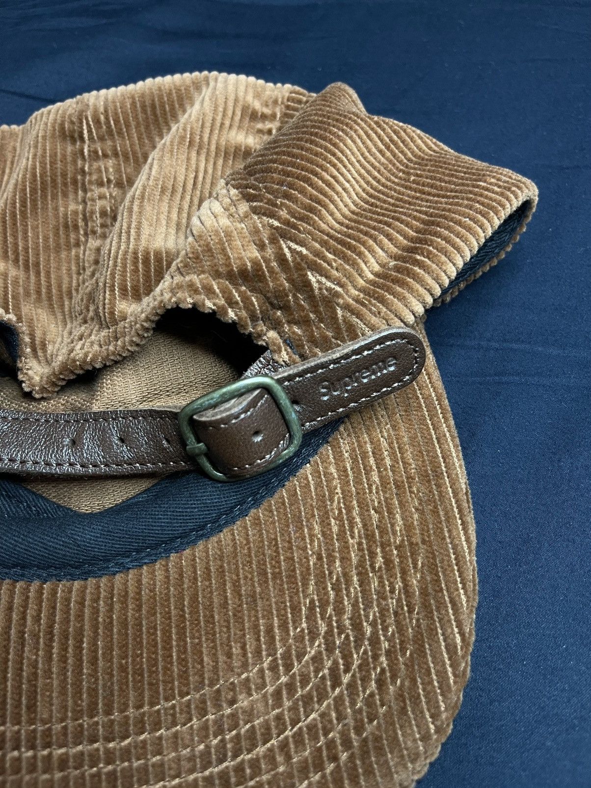 Supreme Supreme Hat Brown Velvet Box Logo Size ONE SIZE - 3 Thumbnail
