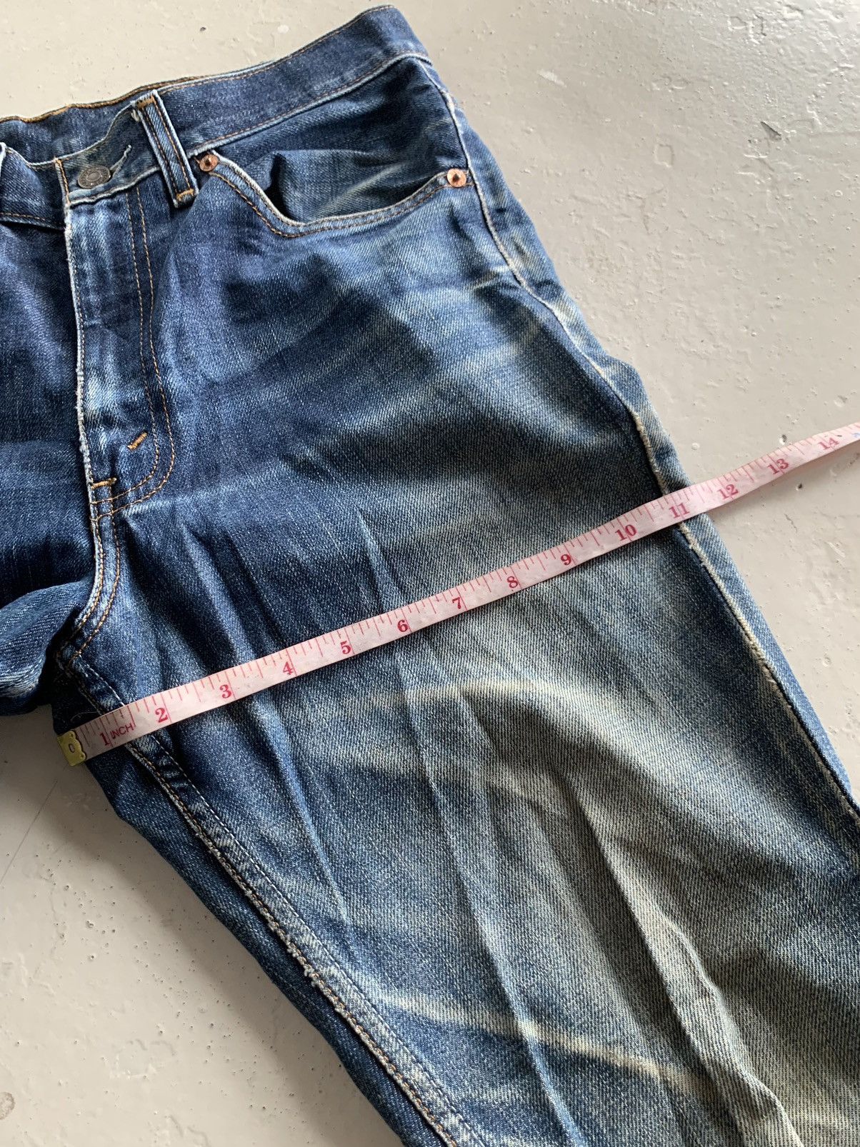 If Six Was Nine × Levi's × Tornado Mart Vintage Levi’s Ripped Boot Cut Denim Size US 30 / EU 46 - 16 Thumbnail