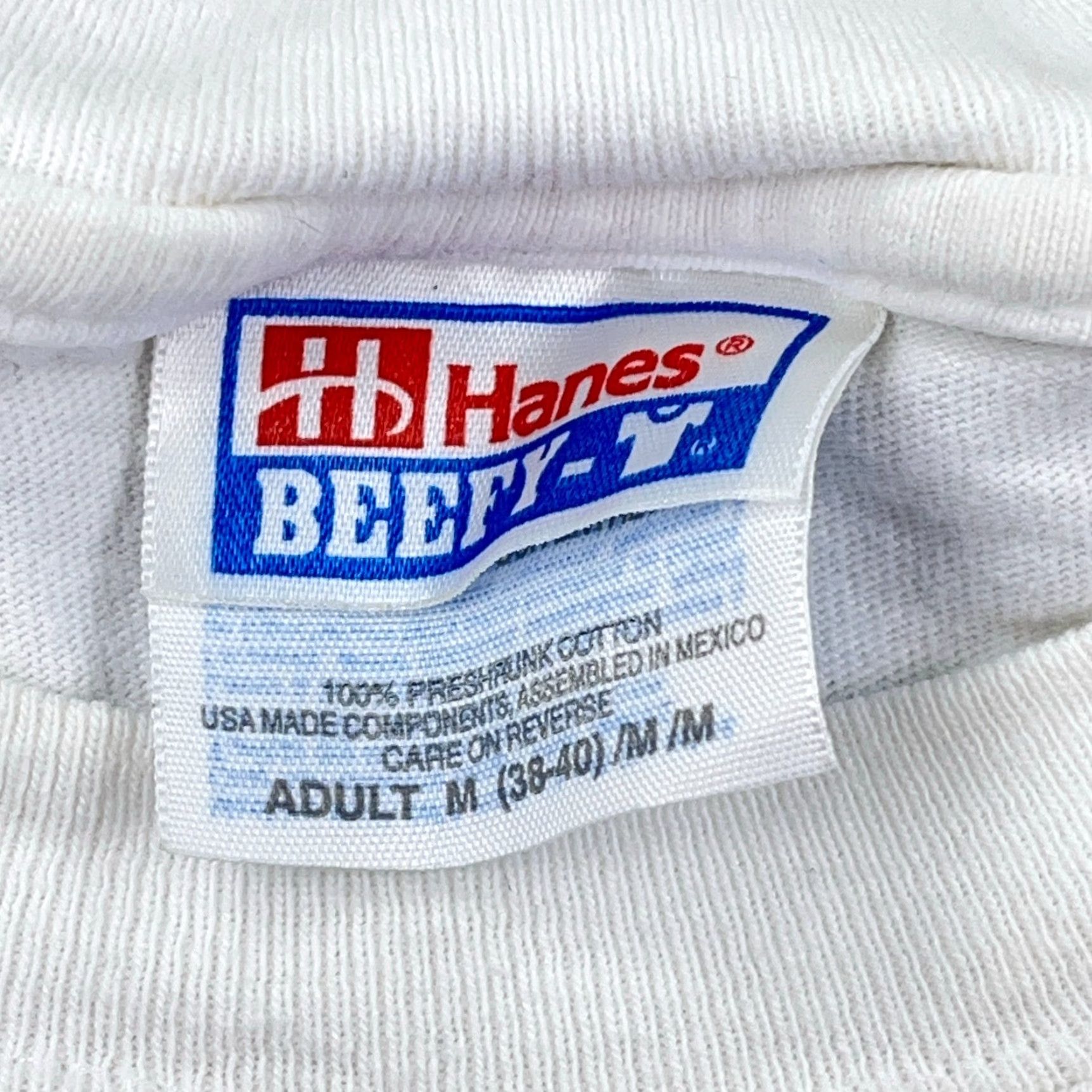 Hanes VINTAGE Hanes Shirt Men M White Knit Crew Neck 1990s 90s Outdoors American Dragon Salty Dog Surf Shop Long Sleeve Regular Fit Size US M / EU 48-50 / 2 - 3 Thumbnail
