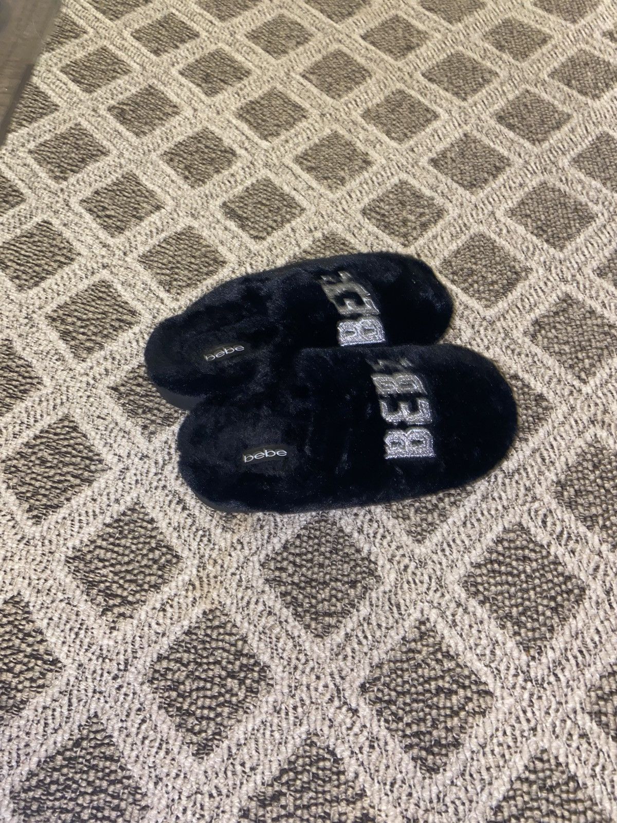 Bebe Bebe black slippers Size US 7 / IT 37 - 3 Thumbnail