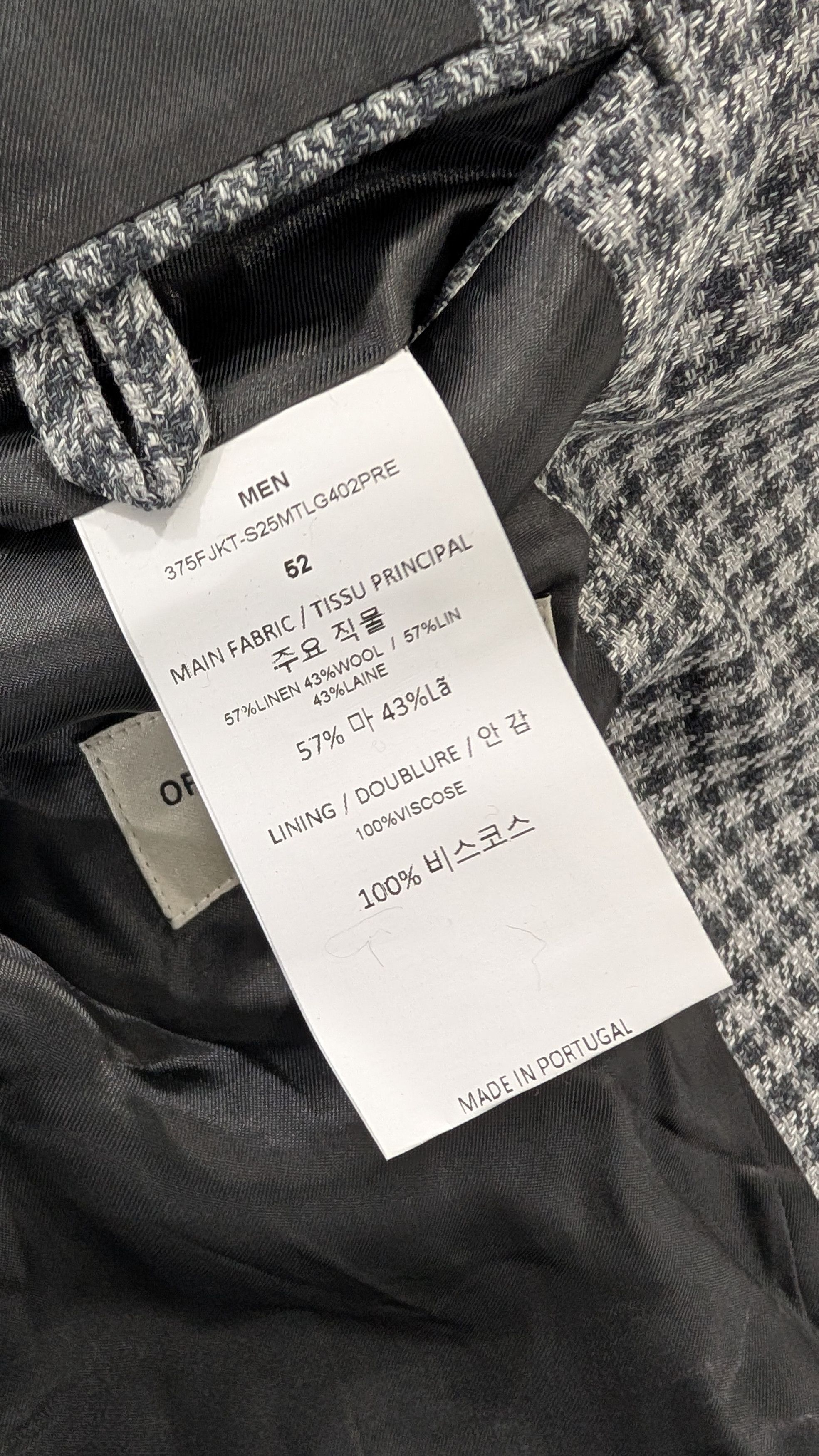 Officine Generale Officine Generale 375 Houndstooth Blazer Size 52 Size US L / EU 52-54 / 3 - 8 Thumbnail