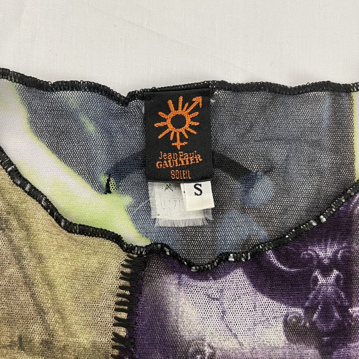 Jean Paul Gaultier Jean Paul Gaultier Eye Applique Patchwork Mesh Top Vintage Size US S / EU 44-46 / 1 - 10 Thumbnail