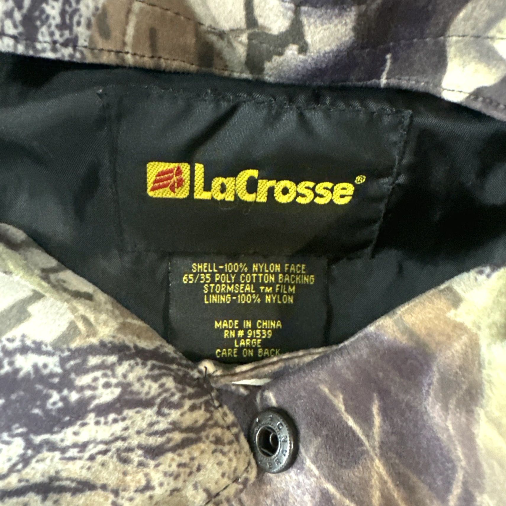 Vintage VINTAGE LaCrosse Mossy Oak Break Up Camp Zip Up Jacket in Mens Size Large Size US L / EU 52-54 / 3 - 3 Thumbnail