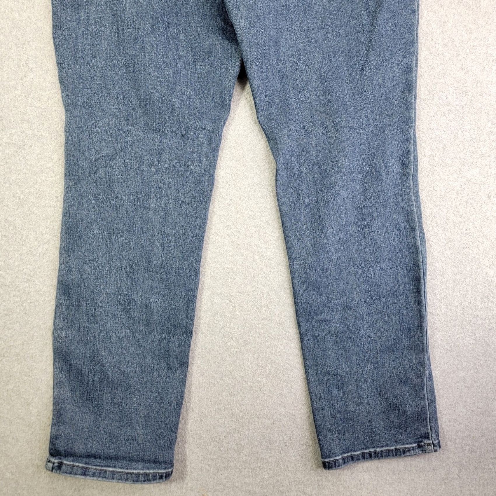 Lee Lee Jeans Womens 14P Flex Motion stretch Straight Mid Rise Med Wash Denim Jeans Mens Womens0.13 Size 36" / US 14 / IT 50 - 6 Thumbnail