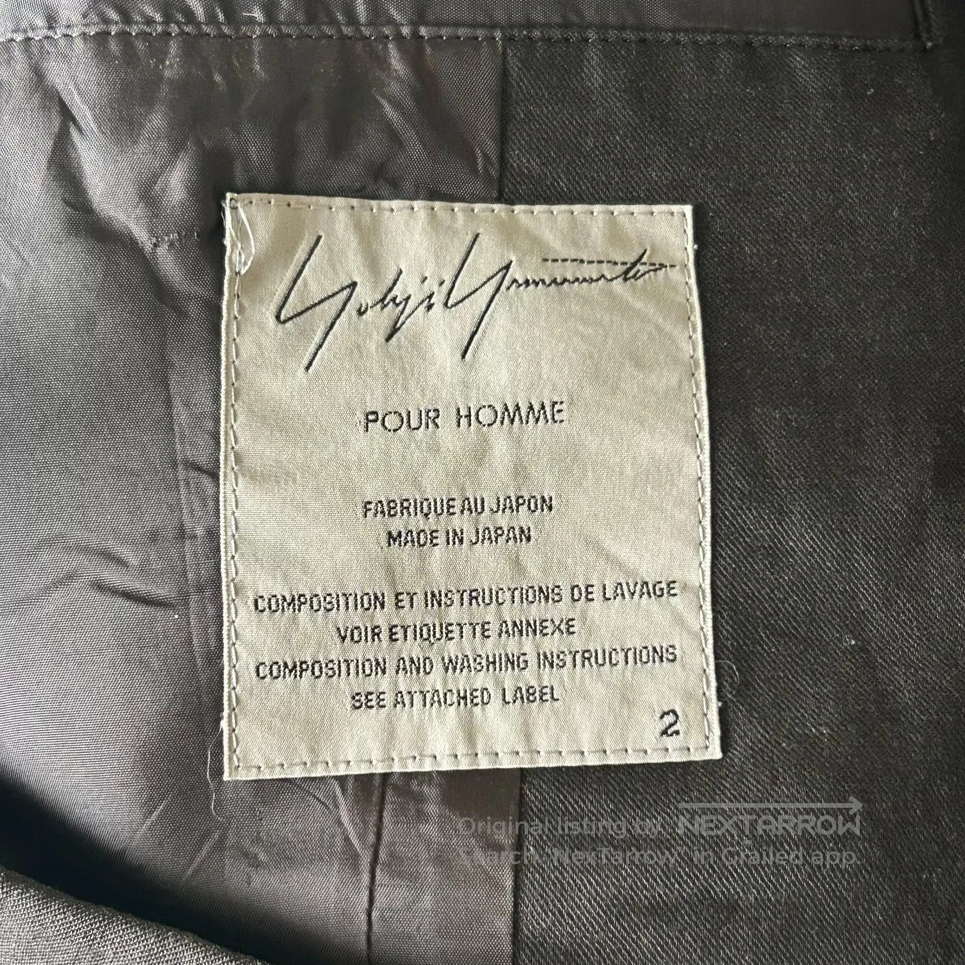 Yohji Yamamoto Yohji Yamamoto Black Uncollared Jacket. Size US M / EU 48-50 / 2 - 6 Thumbnail