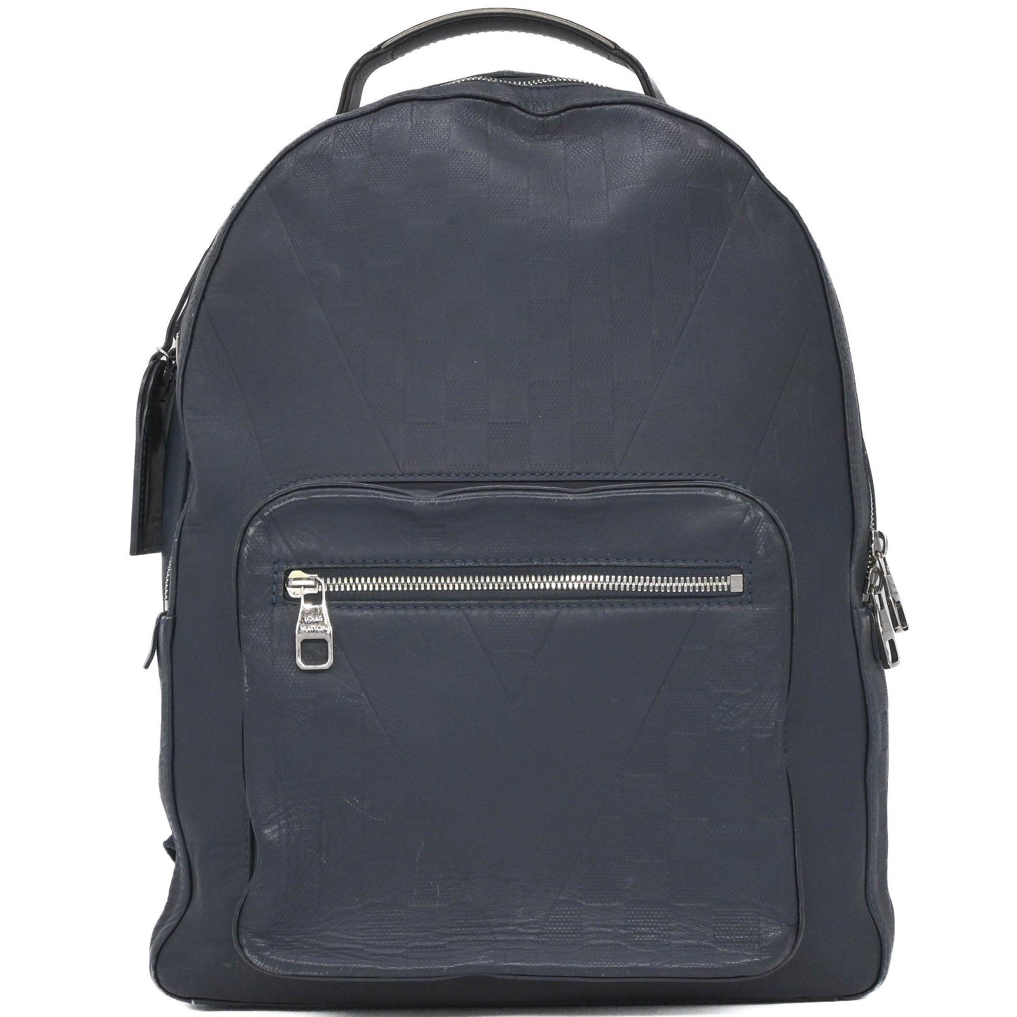 LOUIS VUITTON Josh Damier Infini Backpack Daypack Towa Riga Women's LV Cup Navy N41613 DR0196