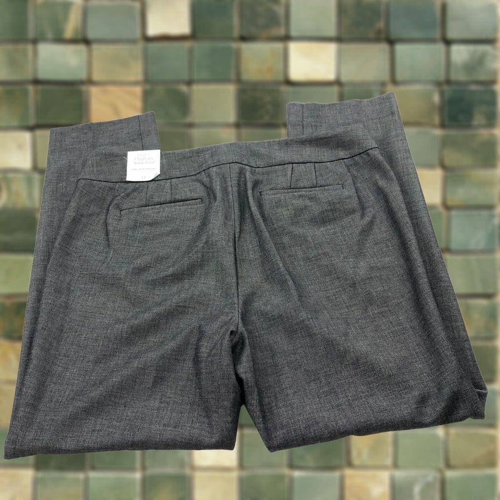 Talbots Talbots Chatham Ankle 14 NEW (Fit 37W 29L) Women High Rise Dress Pants Gray Size 36" / US 14 / IT 50 - 1 Thumbnail
