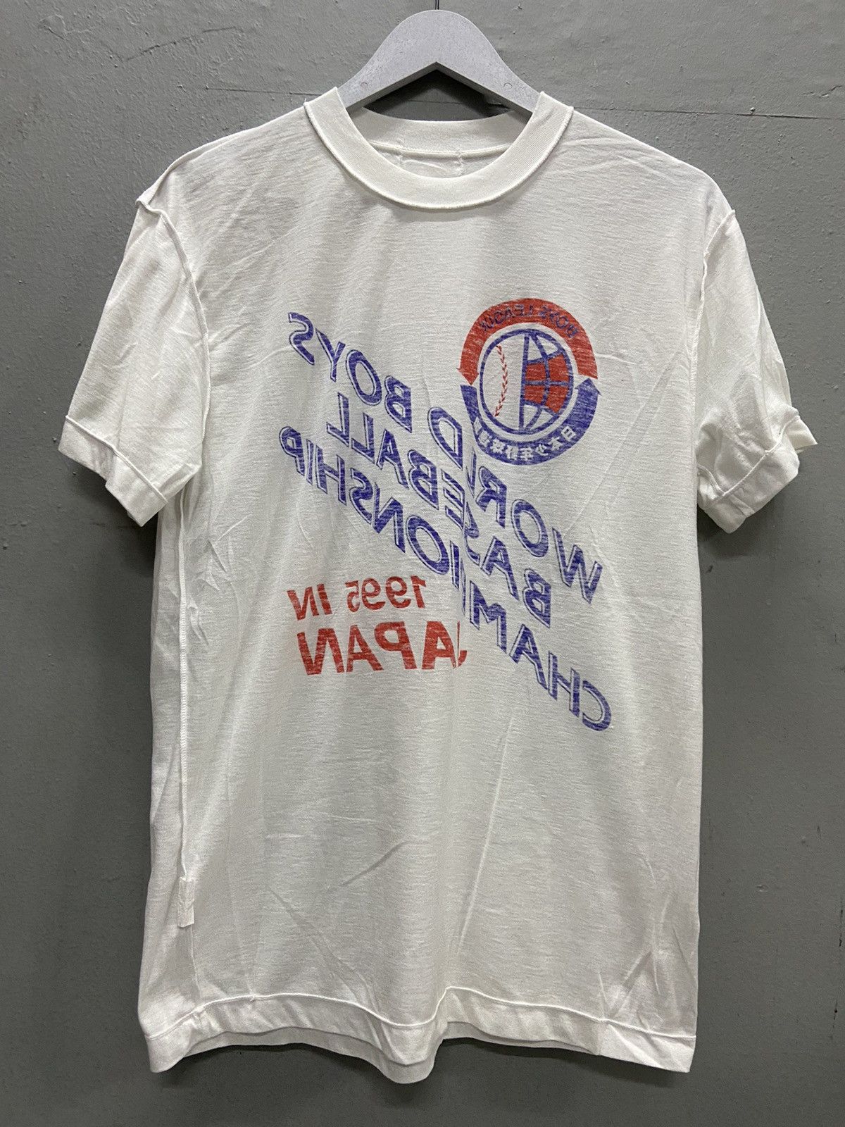 Mizuno VINTAGE MIZUNO WORLD BOYS BASEBALL CHAMPIONSHIP 1995 TEE Size US M / EU 48-50 / 2 - 3 Thumbnail