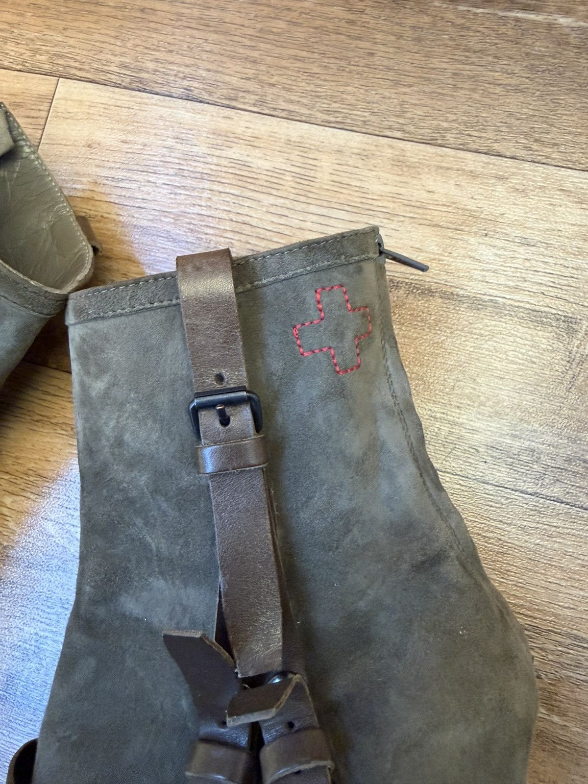 A.F. Vandevorst A.F.VANDEVORST Strapped Leather Fetish Boots Size US 8 / IT 38 - 7 Thumbnail