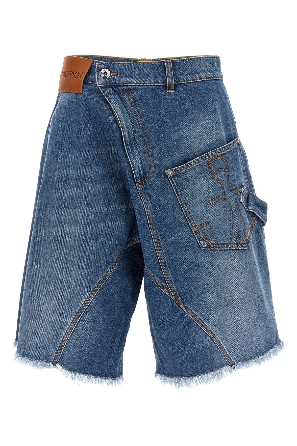 image of J W Anderson Jorts 'twisted Workwear' in Blue, Women's (Size 26)