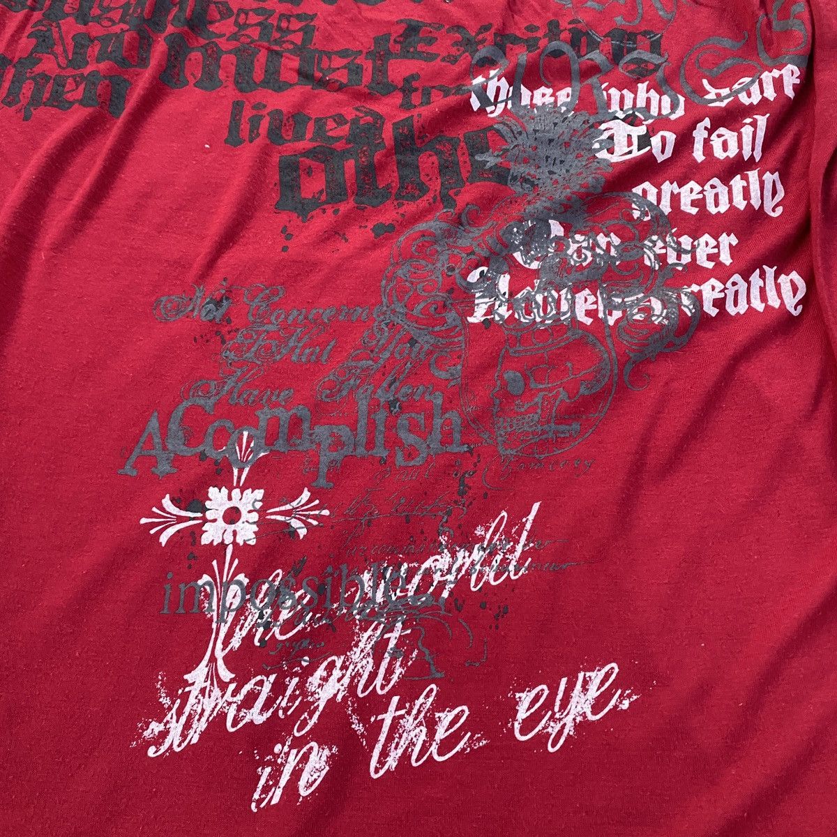 Hysteric Glamour 2000's Not Alone Double Layer Cross Poem Tribal Size US M / EU 48-50 / 2 - 7 Thumbnail