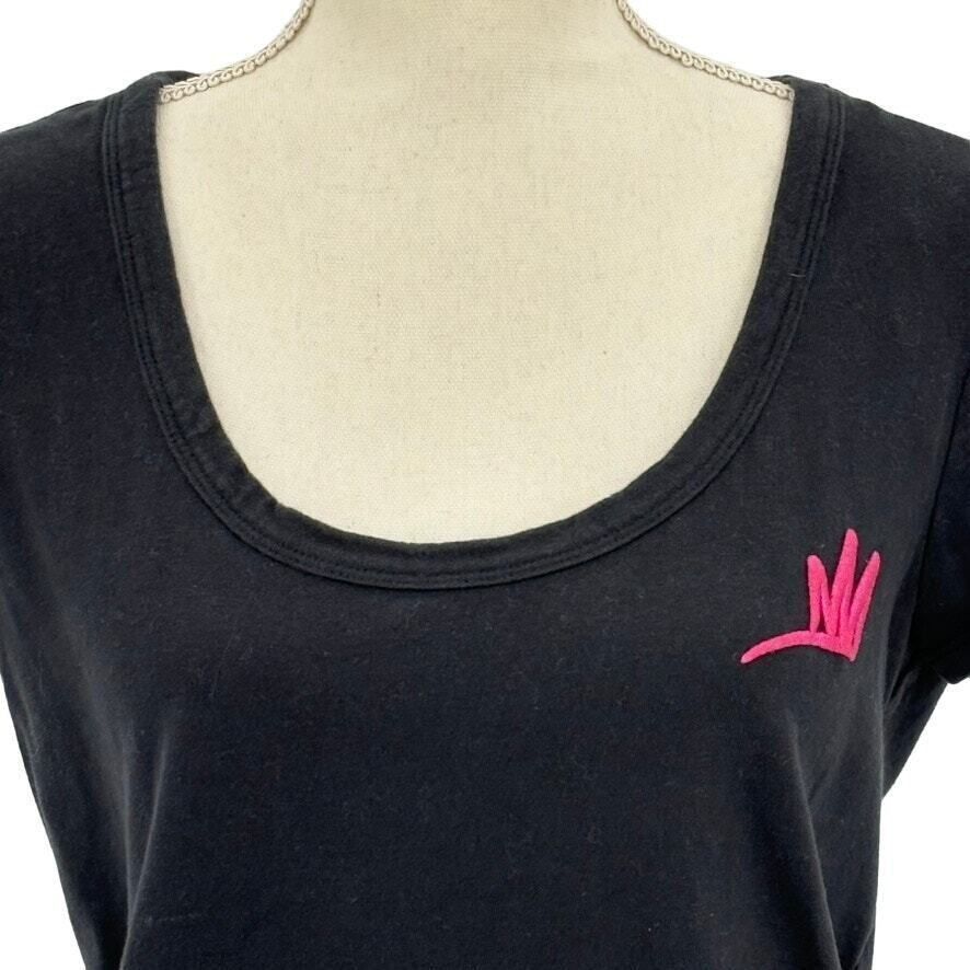Juicy Couture Juicy Couture Embroidered Graphic T-Shirt Medium Black Pink Size M / US 6-8 / IT 42-44 - 8 Thumbnail