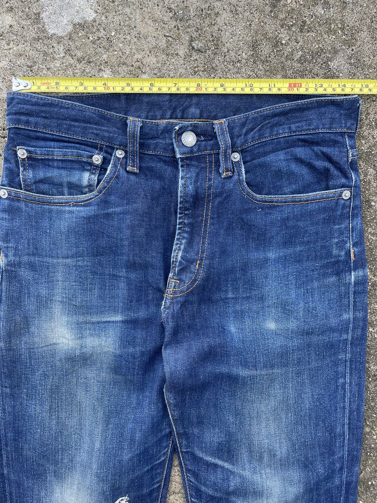 Japanese Brand × Jean 🔥Japanase Brands Gu Jeans Distressed Denim W29🔥 Size US 29 - 4 Thumbnail