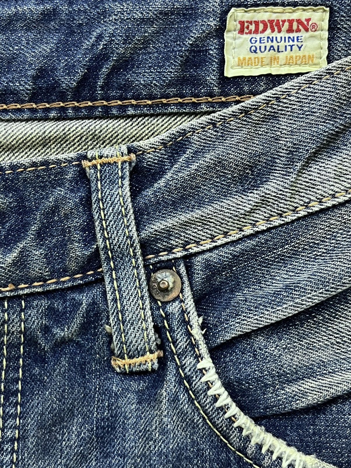 Edwin 🔥Vintage Grunge Mudwash Patchwork Ripped Denim Kurt Cobain Size US 31 - 9 Thumbnail