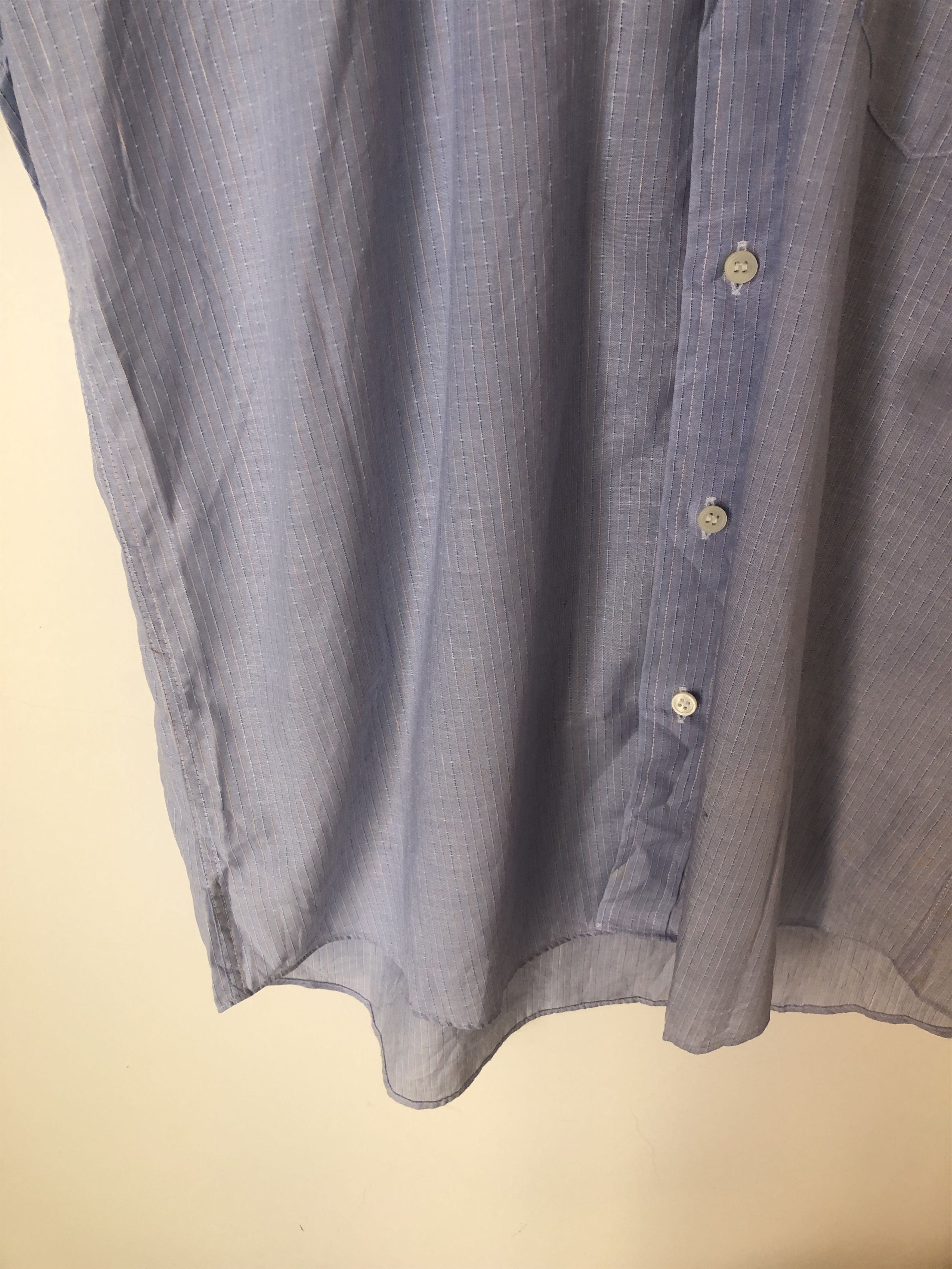 Issey Miyake blue stripes short sleeves Size US S / EU 44-46 / 1 - 3 Thumbnail