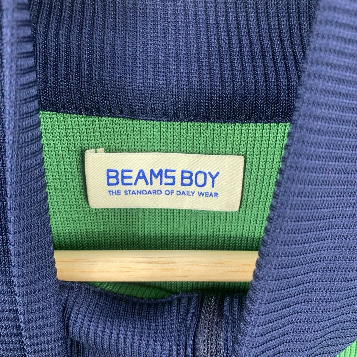 Beams Plus BEAMS BOY Cropped Quarter Zip Knit Pullover Size L / US 10 / IT 46 - 8 Thumbnail
