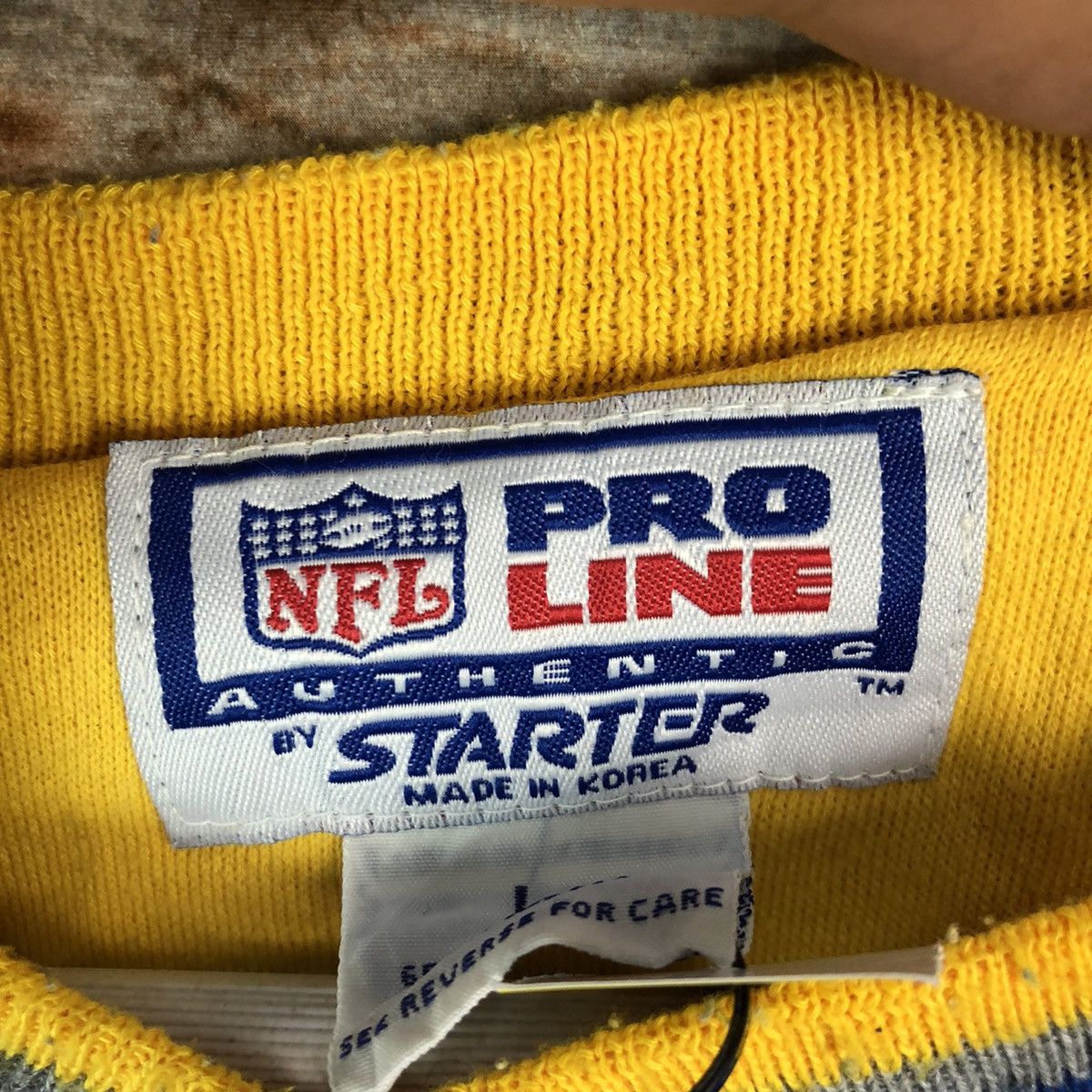 NFL × Starter American Football NFL Blue Jersey sweatshirt #A2029 Size US L / EU 52-54 / 3 - 11 Thumbnail
