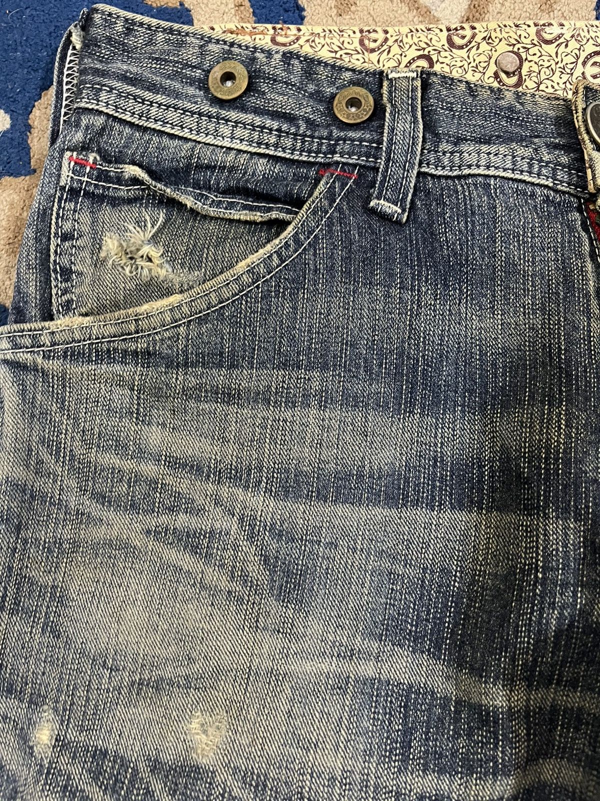 Edwin Vintage Edwin 503 Bluetrip Flare Mudwash Denim Size US 32 / EU 48 - 9 Thumbnail