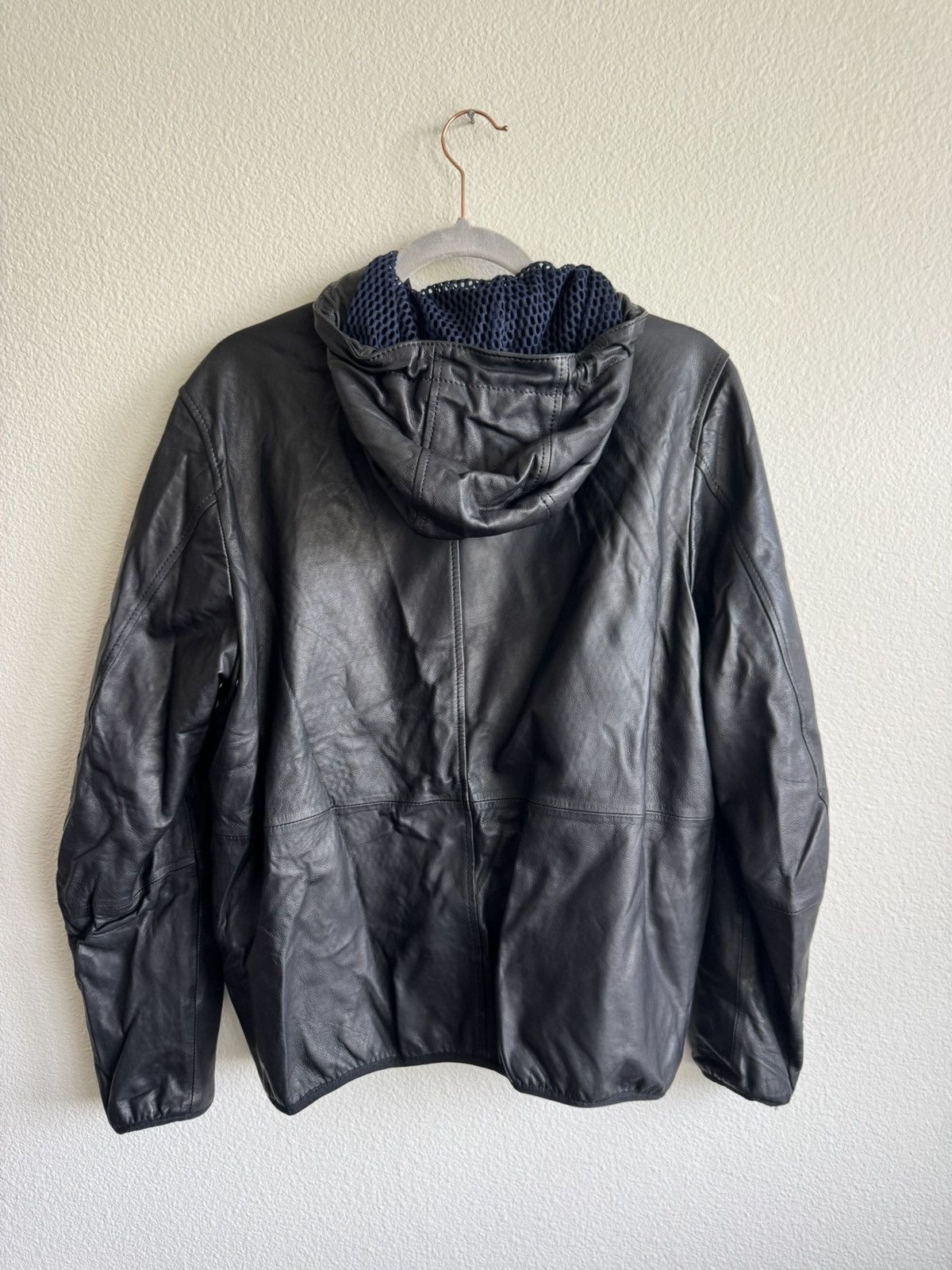 Diesel DIESEL Sheep Leather Hooded Bomber Jacket Size US M / EU 48-50 / 2 - 3 Thumbnail